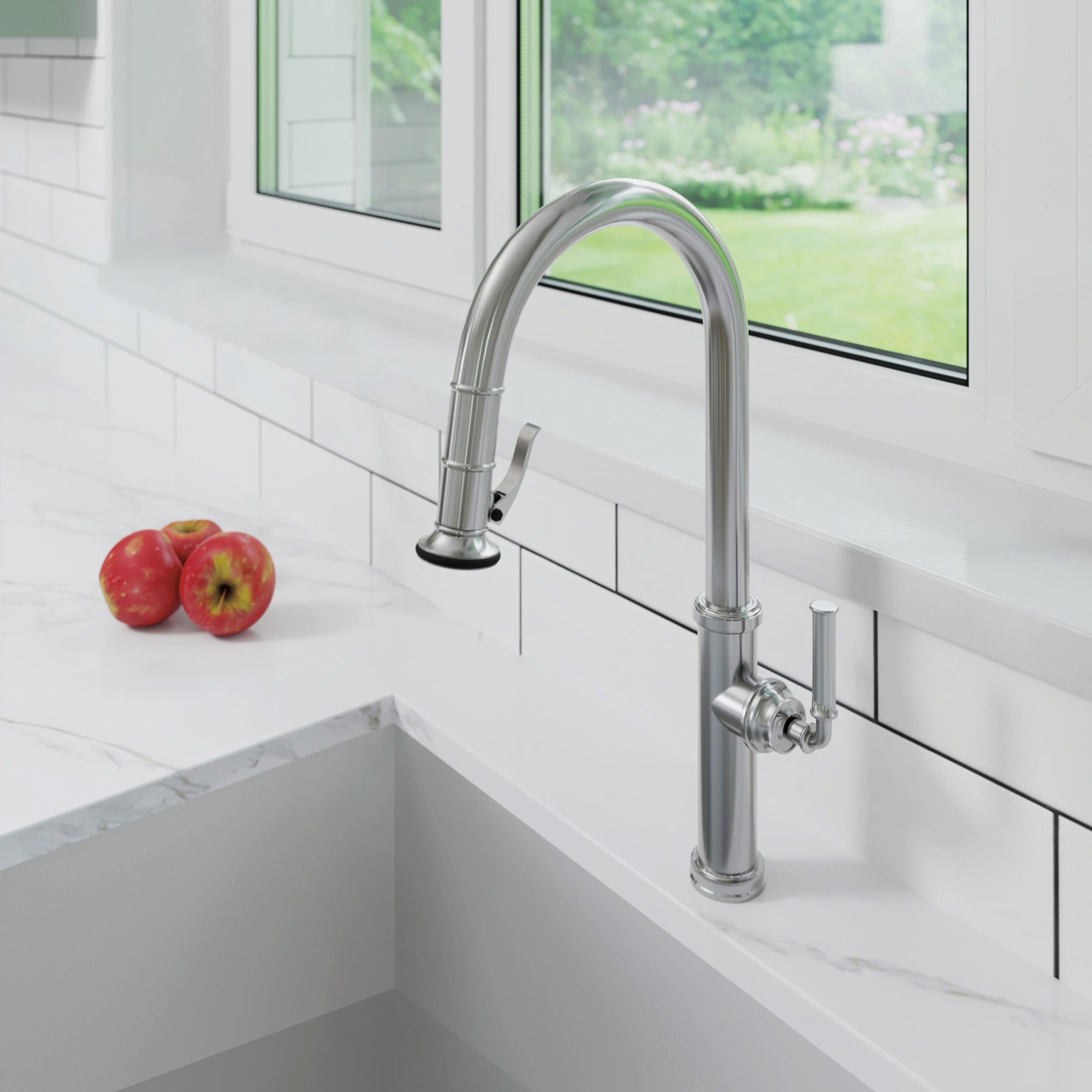 Newport Brass Taft - Kitchen Pull-Down Kitchen Faucet - Trigger Spray