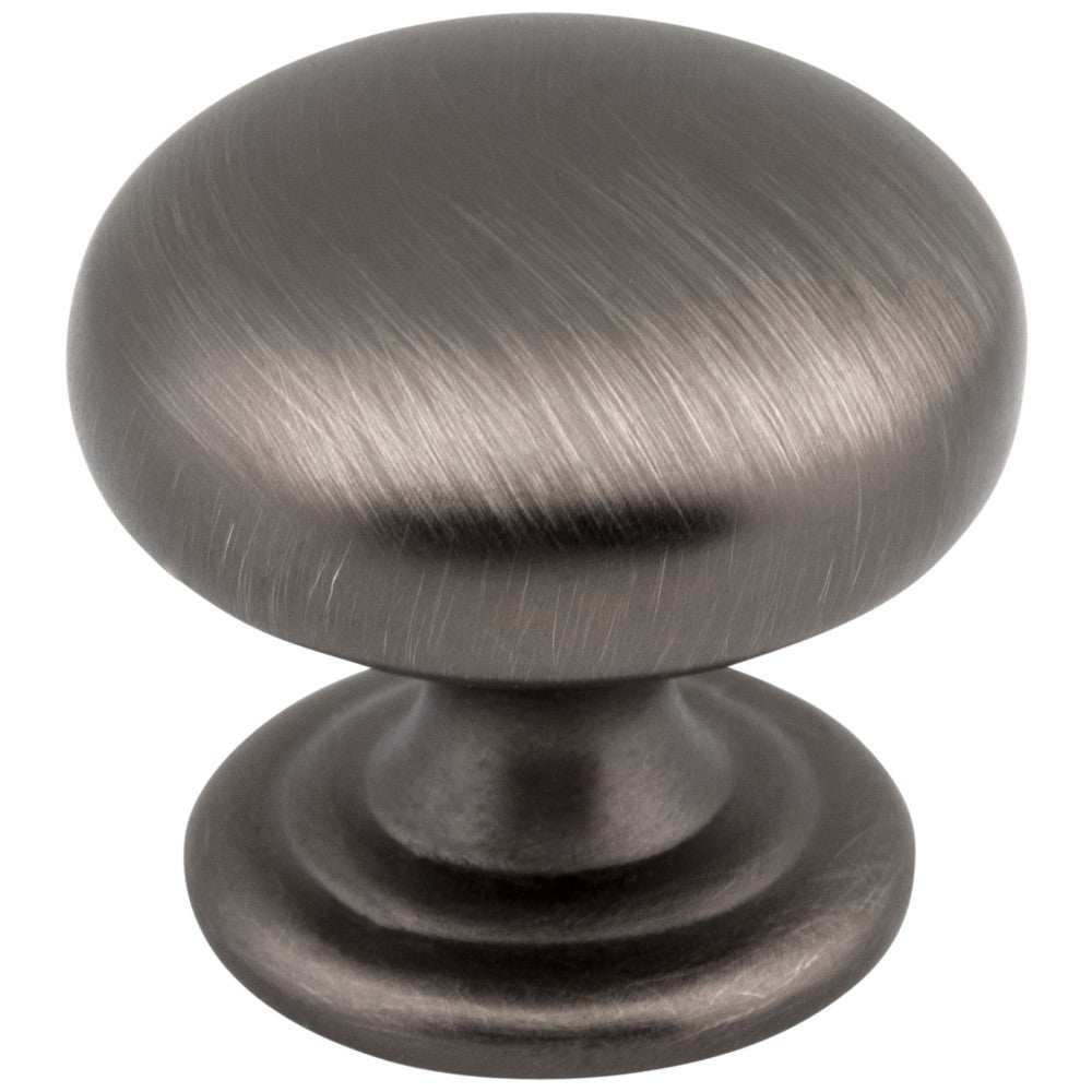 Hardware Resources 1-1/4" Diameter Satin Nickel Florence Cabinet Mushroom Knob