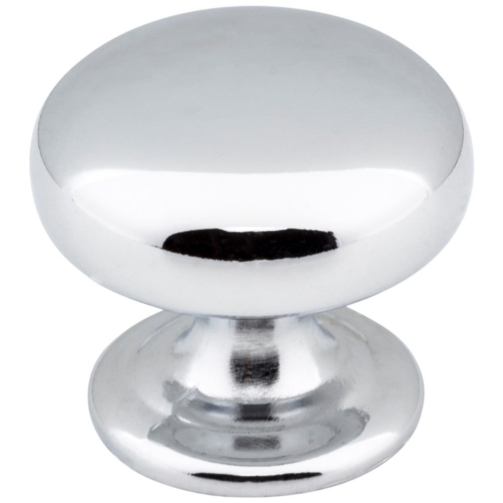 Hardware Resources 1-1/4" Diameter Satin Nickel Florence Cabinet Mushroom Knob