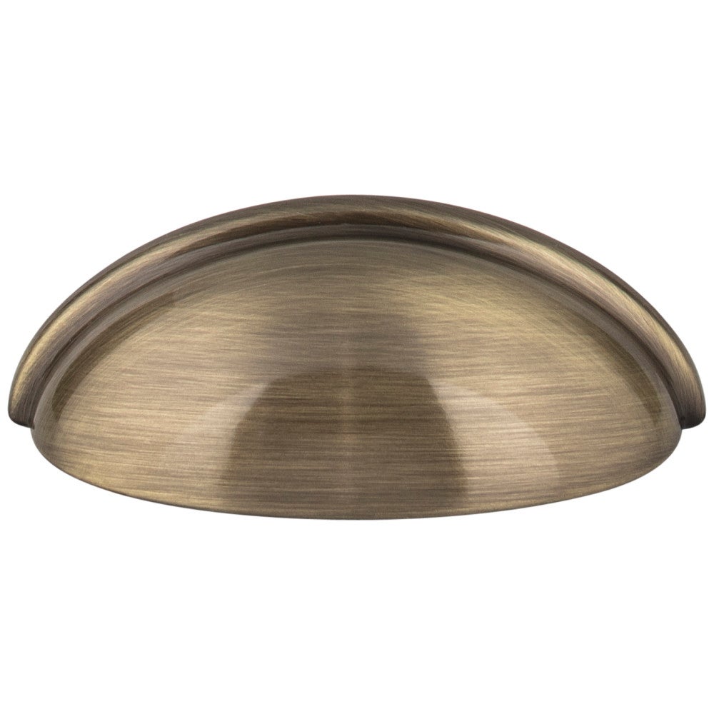 Hardware Resources 3" Center-to-Center Satin Nickel Florence Cabinet Cup Pull