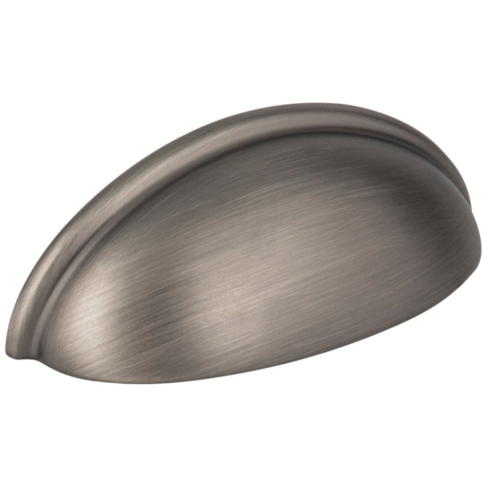 Hardware Resources 3" Center-to-Center Satin Nickel Florence Cabinet Cup Pull
