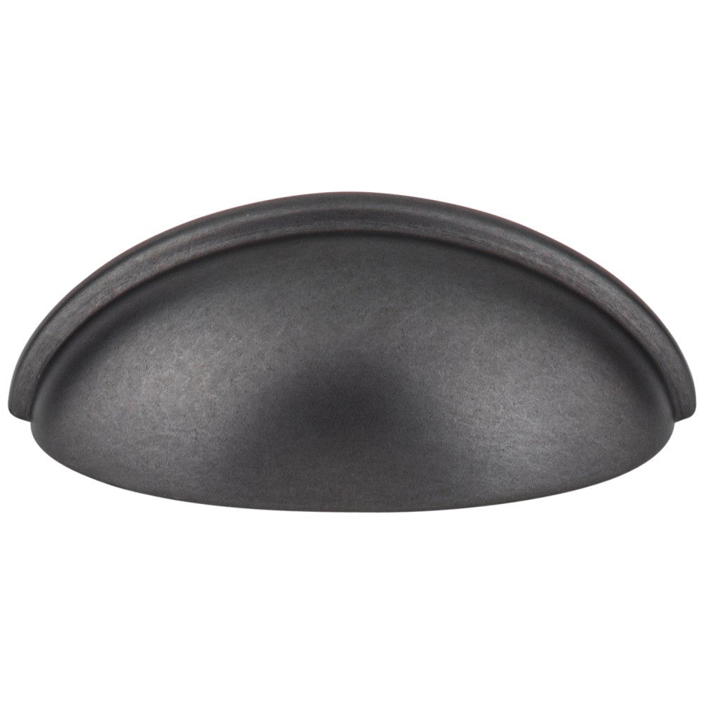 Hardware Resources 3" Center-to-Center Satin Nickel Florence Cabinet Cup Pull