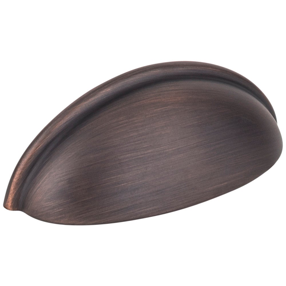Hardware Resources 3" Center-to-Center Satin Nickel Florence Cabinet Cup Pull