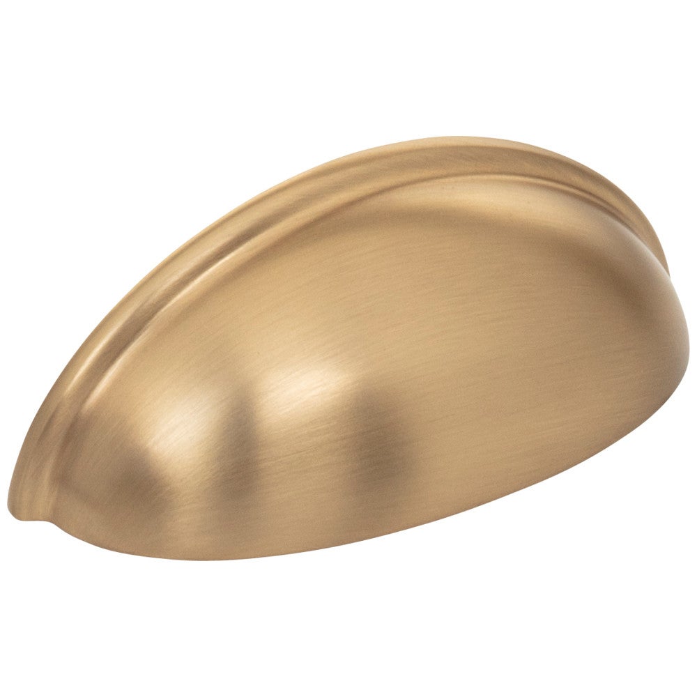 Hardware Resources 3" Center-to-Center Satin Nickel Florence Cabinet Cup Pull