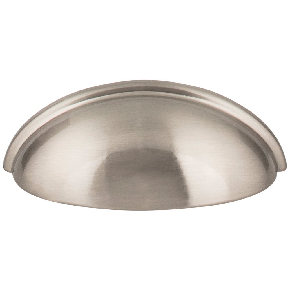 Hardware Resources 3" Center-to-Center Satin Nickel Florence Cabinet Cup Pull