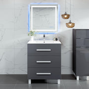 Eviva Libra Bath Vanity with Porcelain Top and Integrated Sink