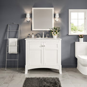 Eviva New York Bath Vanity with Carrara Marble Top and Undermount Porcelain Sink (24"-36")