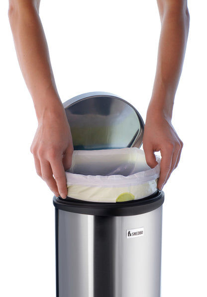 OUTLINE - Pedal bin 6l. Soft Close in Brushed Stainless Steel