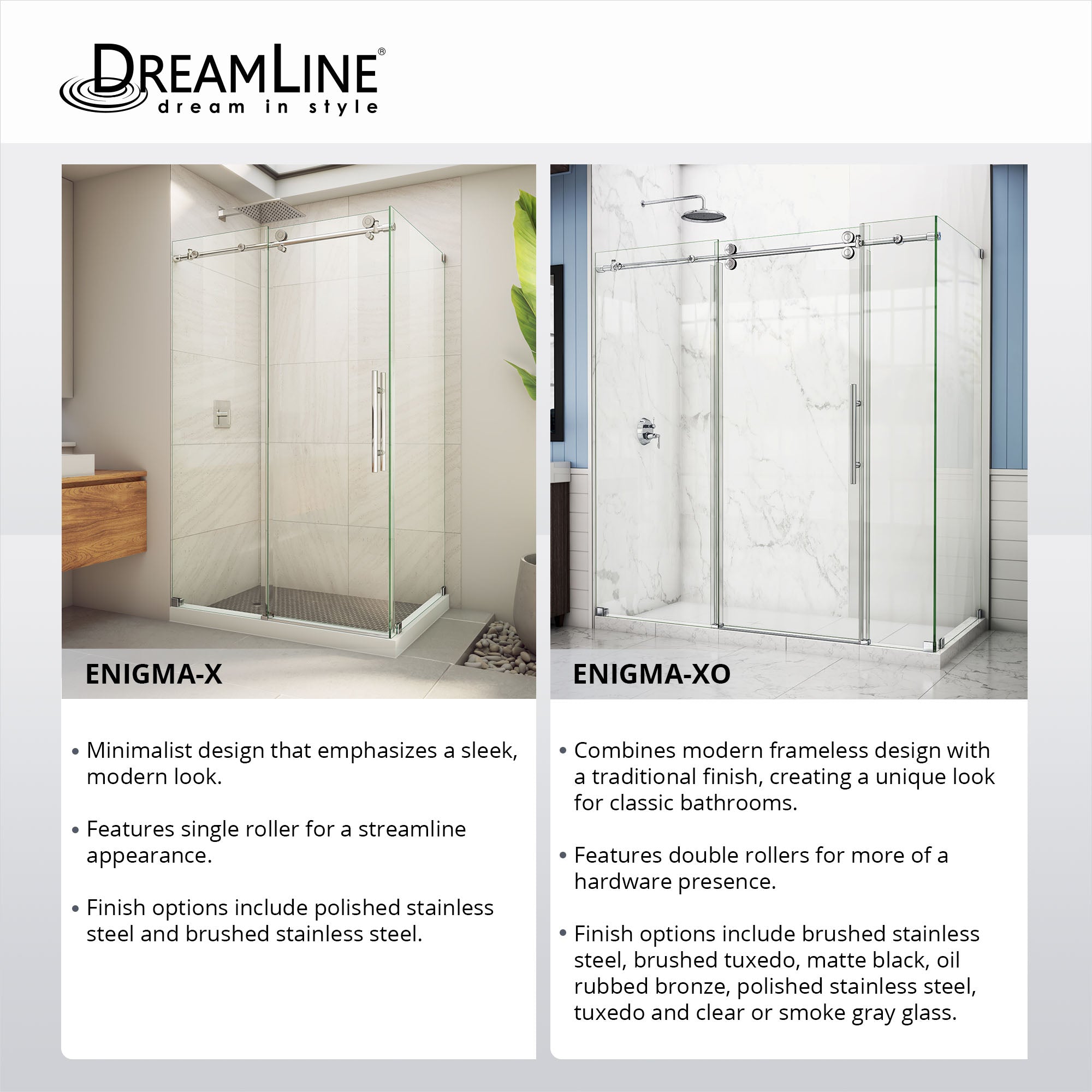 DreamLine Enigma-XO 50-54" W Shower Enclosure