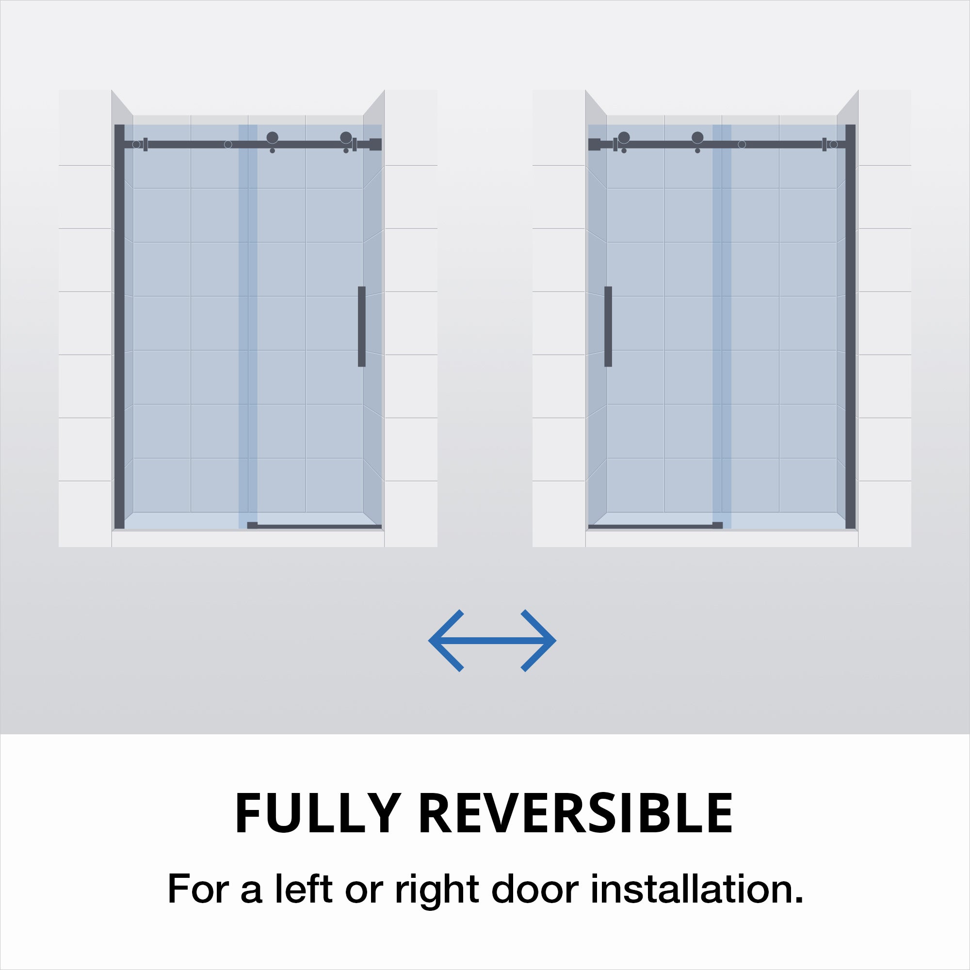 DreamLine Luna 54-58" W Shower Door