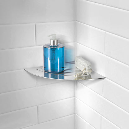 SMEDBO SIDELINE Grout Line Corner Shelf for Tiling – 200 x 200 mm (DB3064 / DK3064)