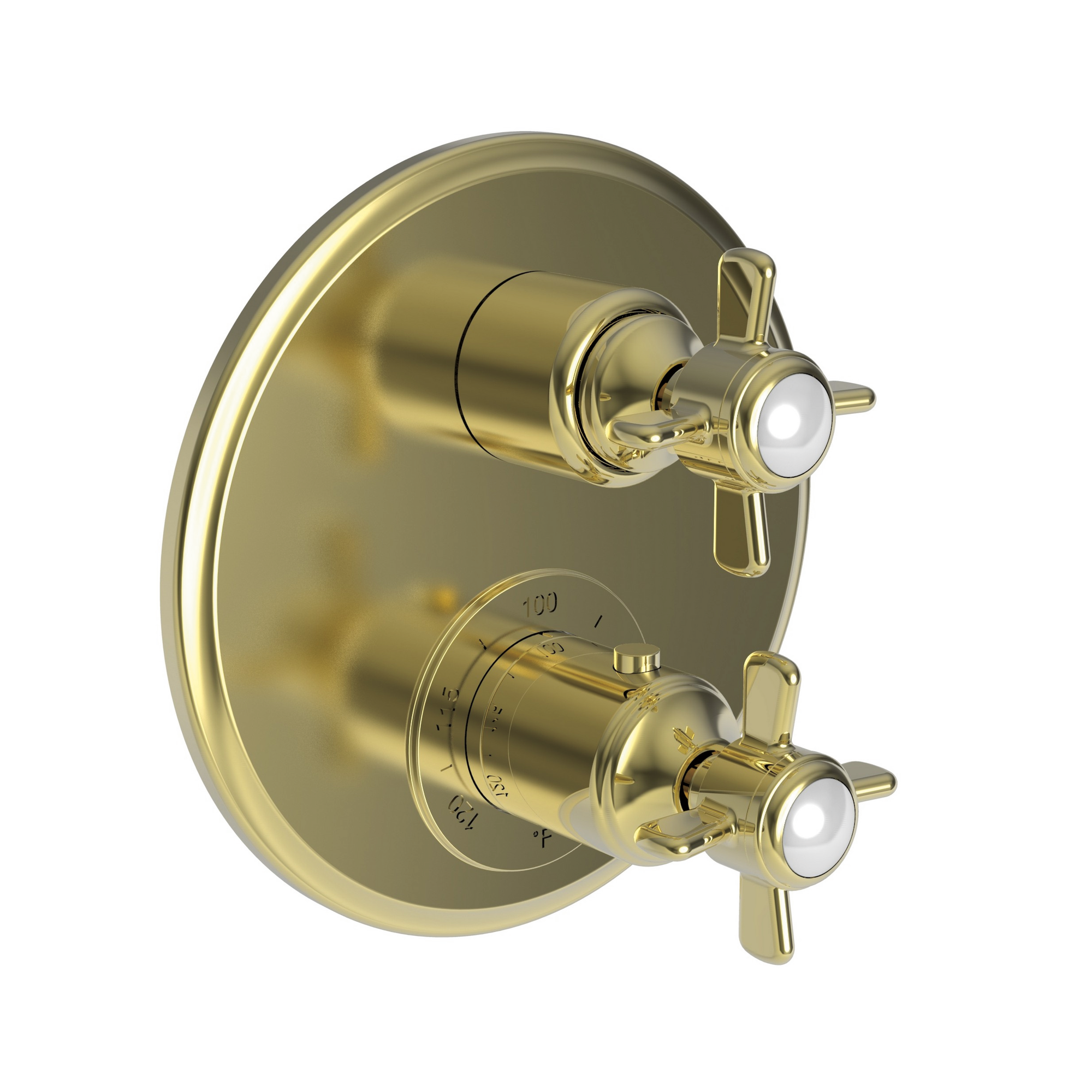 Newport Brass Fairfield 1/2" Round Thermostatic Trim Plate with Handle