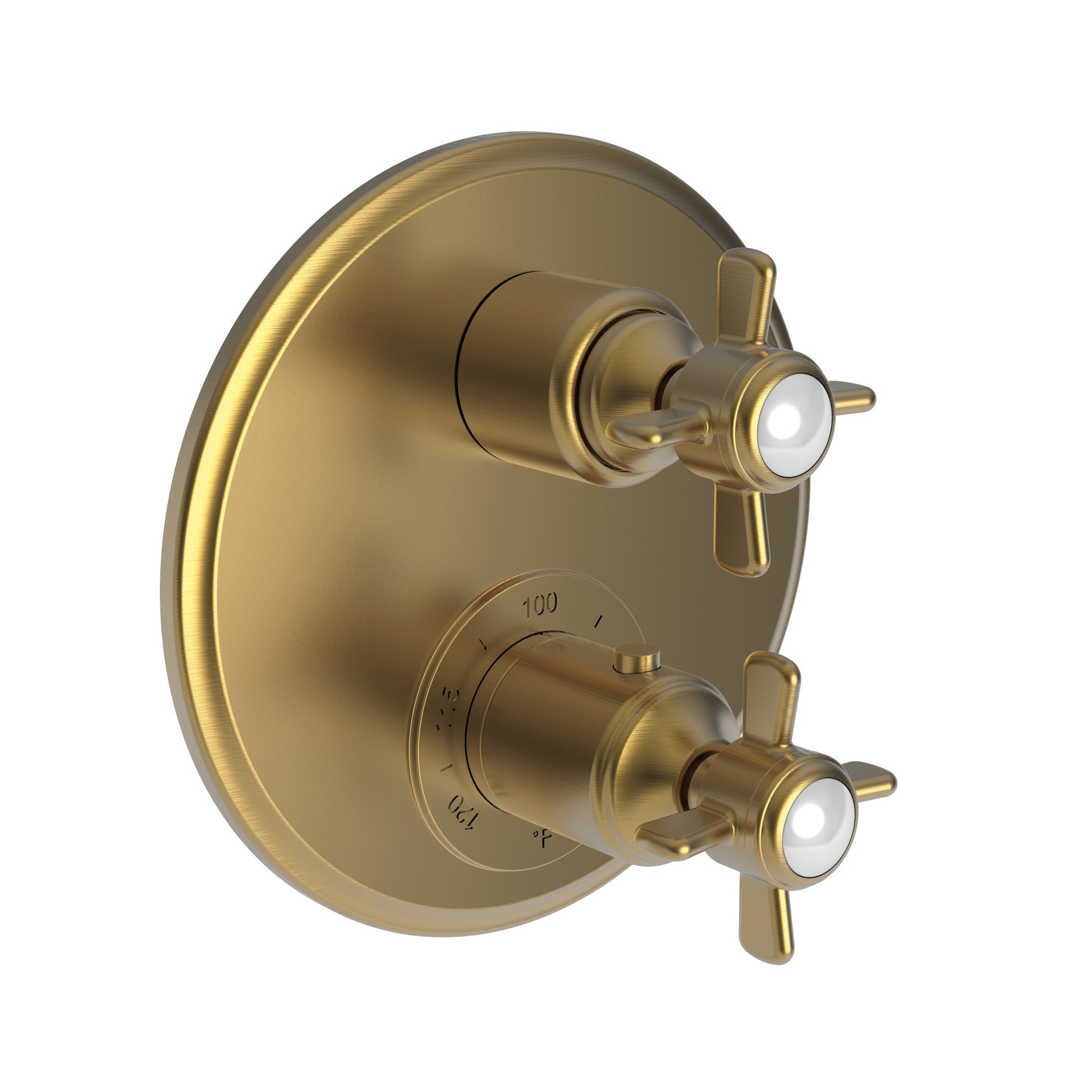 Newport Brass Fairfield 1/2" Round Thermostatic Trim Plate with Handle