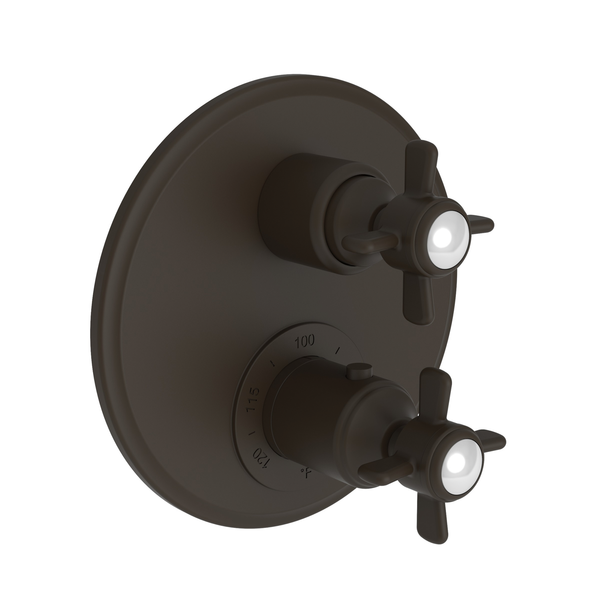 Newport Brass Fairfield 1/2" Round Thermostatic Trim Plate with Handle