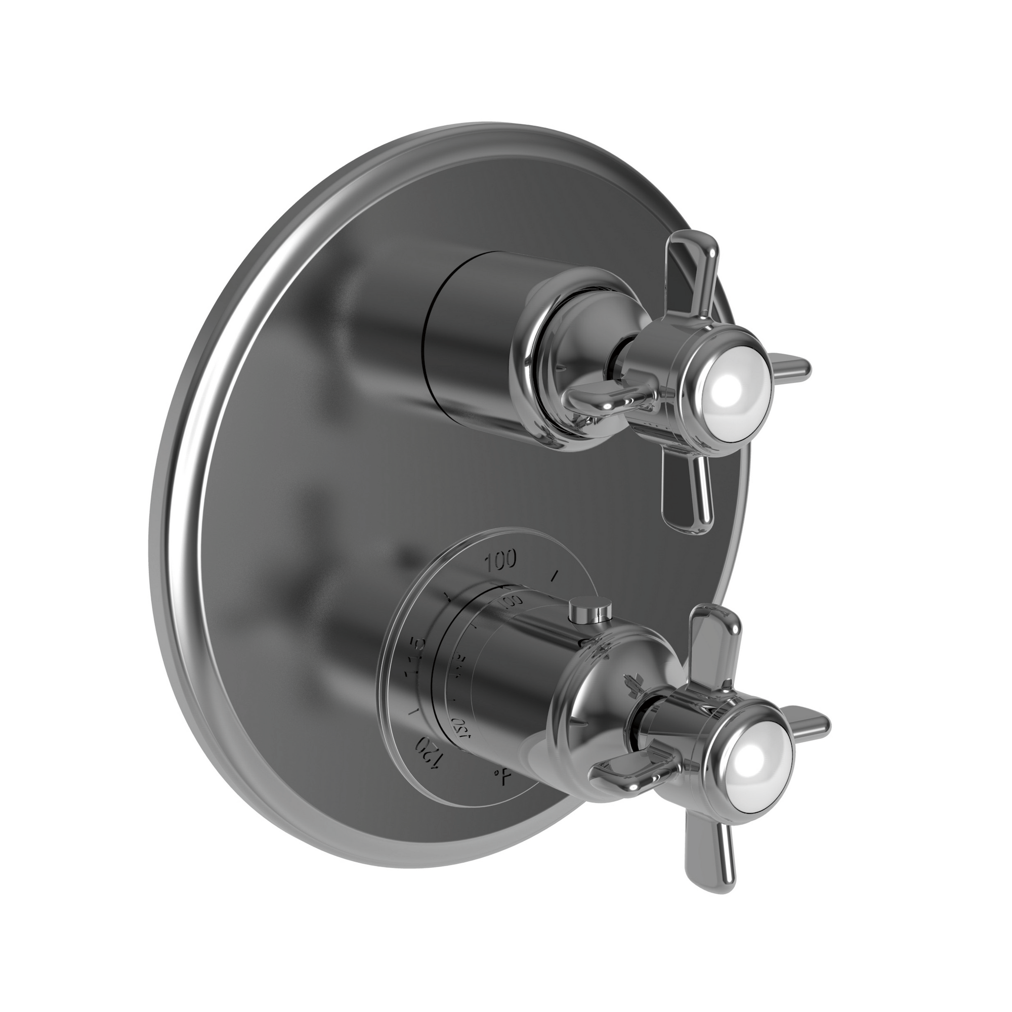 Newport Brass Fairfield 1/2" Round Thermostatic Trim Plate with Handle