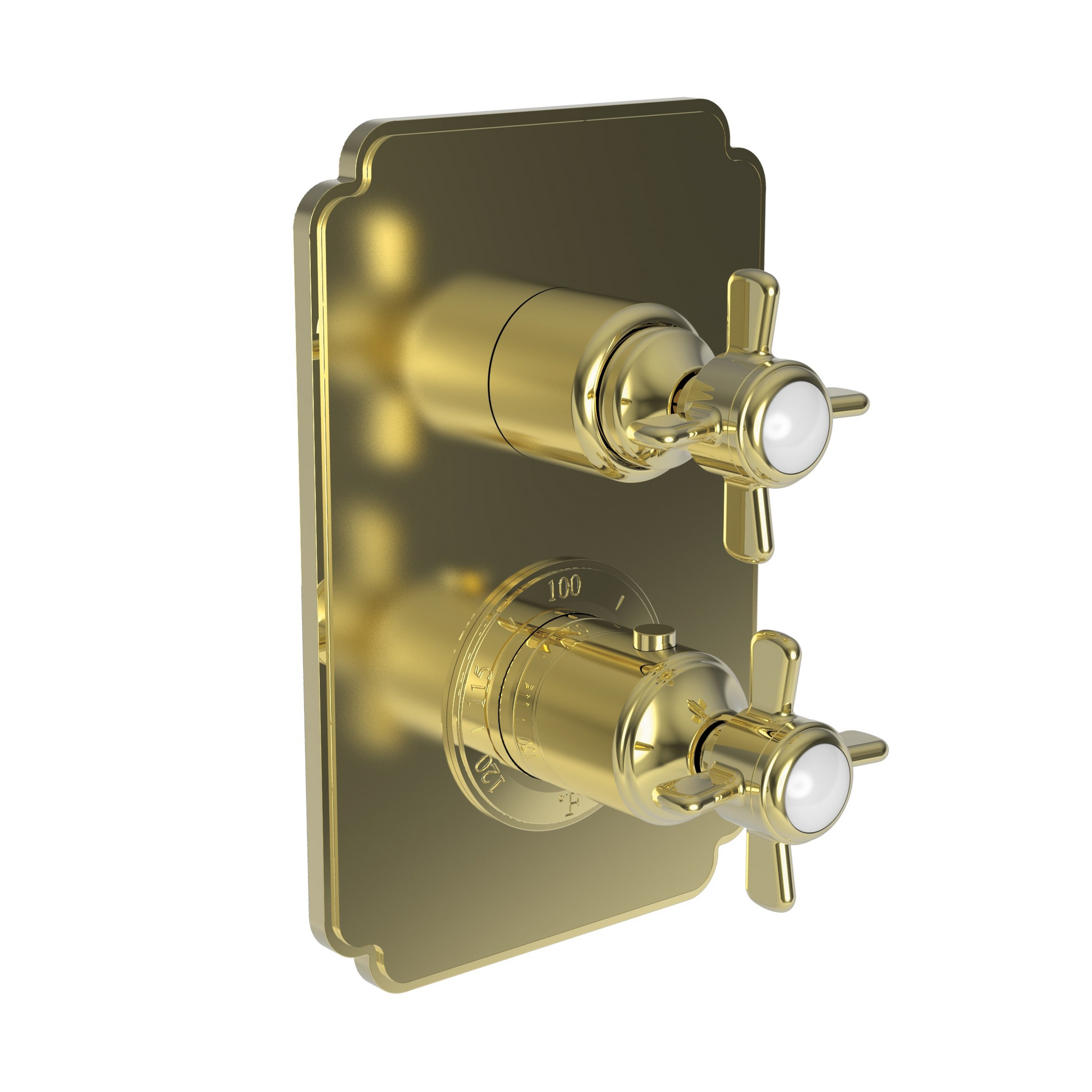 Newport Brass Fairfield 1/2" Square Thermostatic Trim Plate with Handle