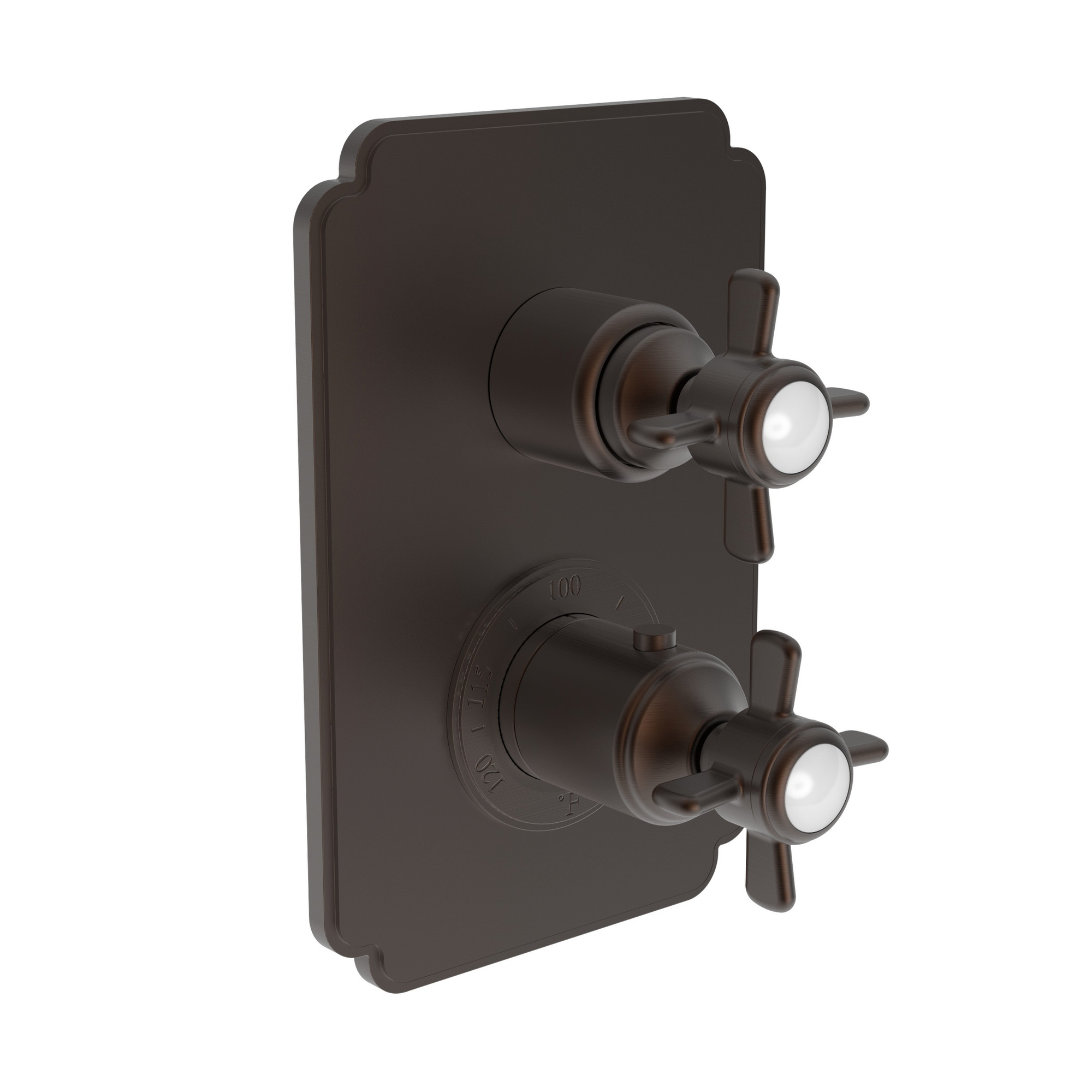 Newport Brass Fairfield 1/2" Square Thermostatic Trim Plate with Handle