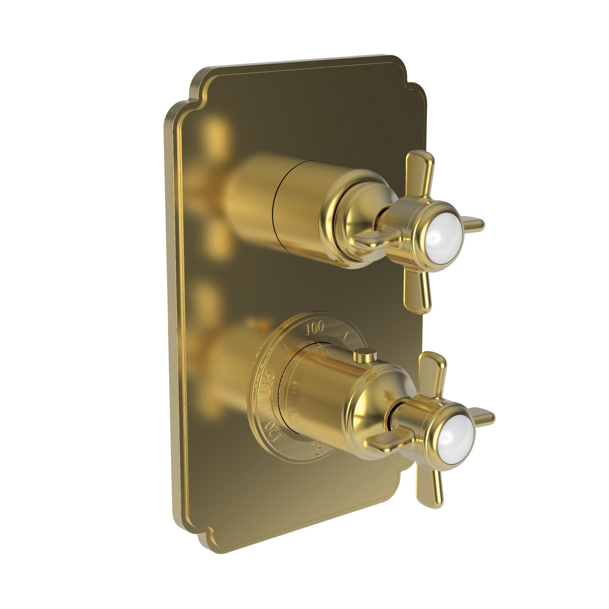 Newport Brass Fairfield 1/2" Square Thermostatic Trim Plate with Handle