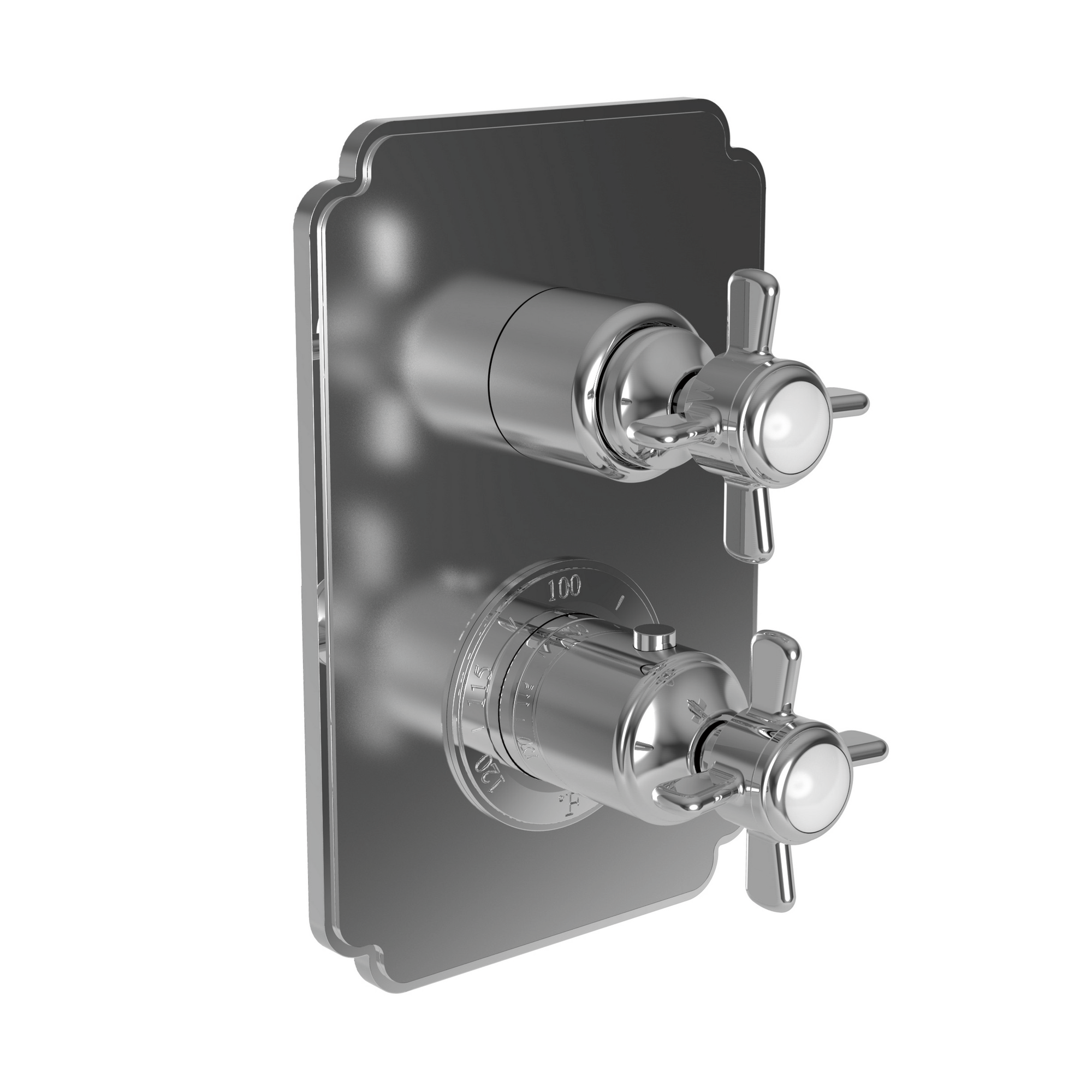 Newport Brass Fairfield 1/2" Square Thermostatic Trim Plate with Handle