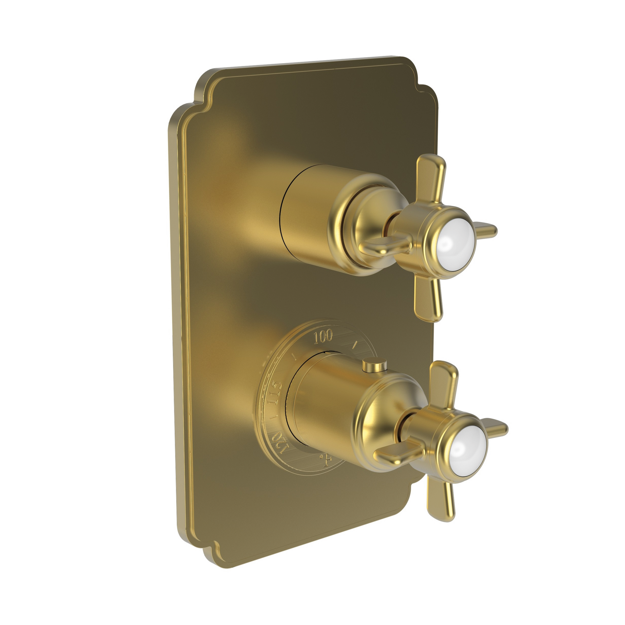Newport Brass Fairfield 1/2" Square Thermostatic Trim Plate with Handle