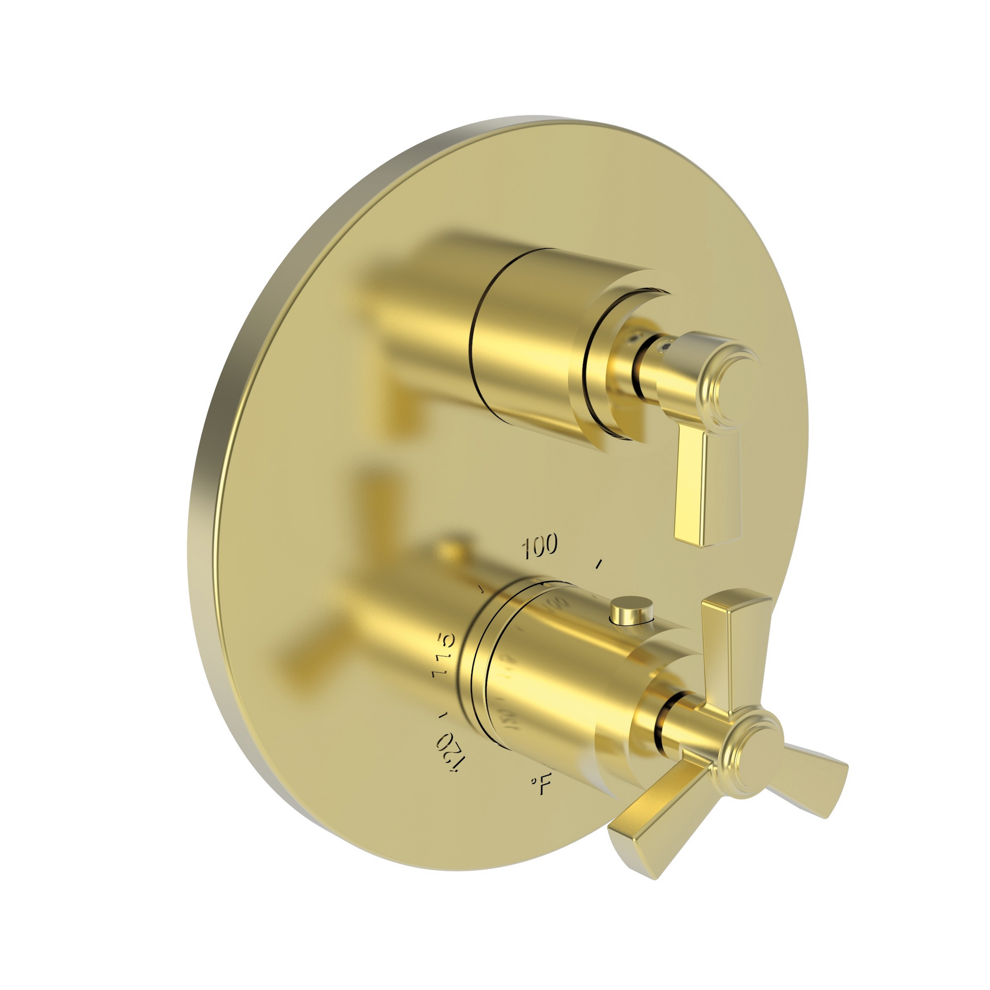 Newport Brass Miro 1/2" Round Thermostatic Trim Plate with Handle