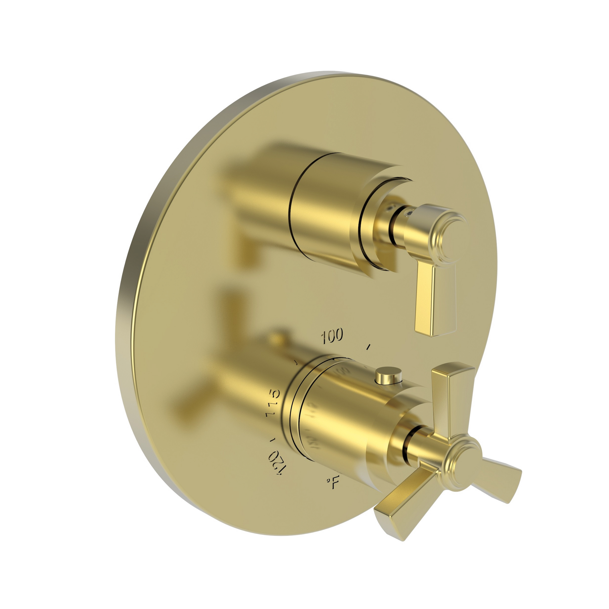 Newport Brass Miro 1/2" Round Thermostatic Trim Plate with Handle