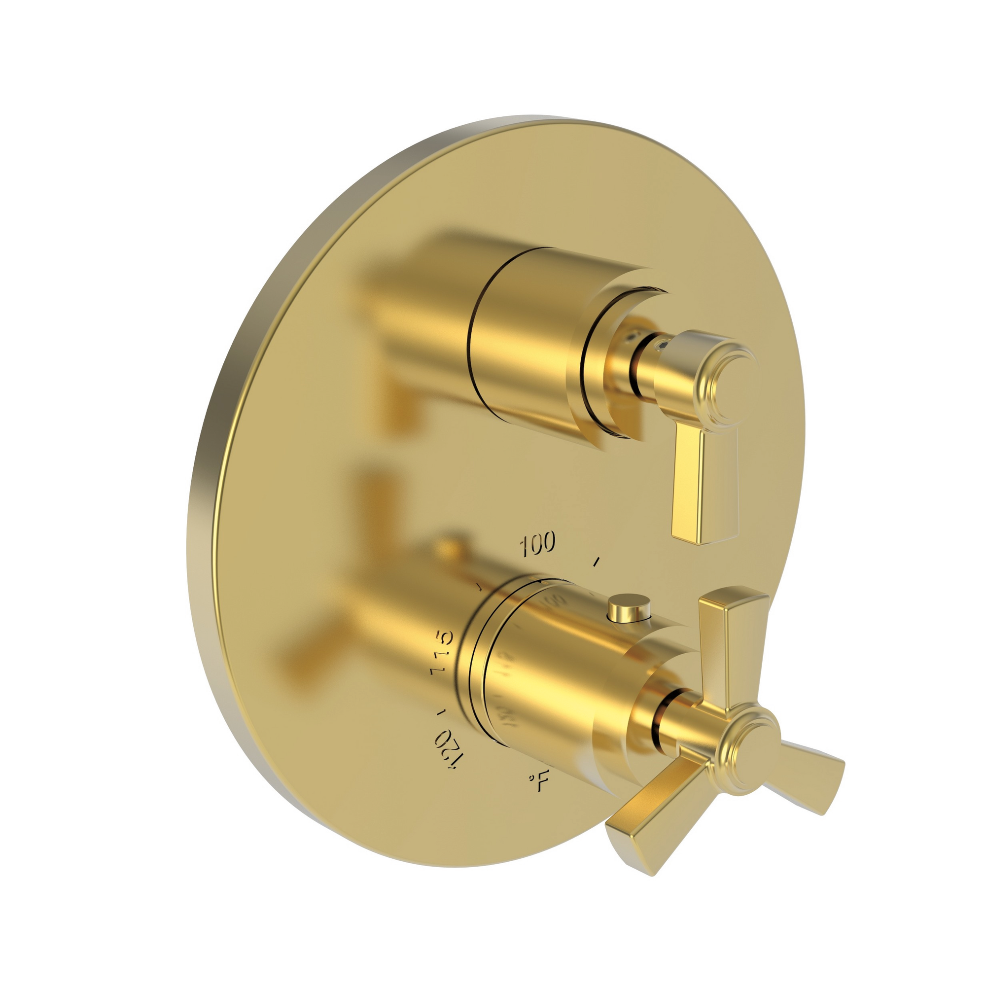 Newport Brass Miro 1/2" Round Thermostatic Trim Plate with Handle