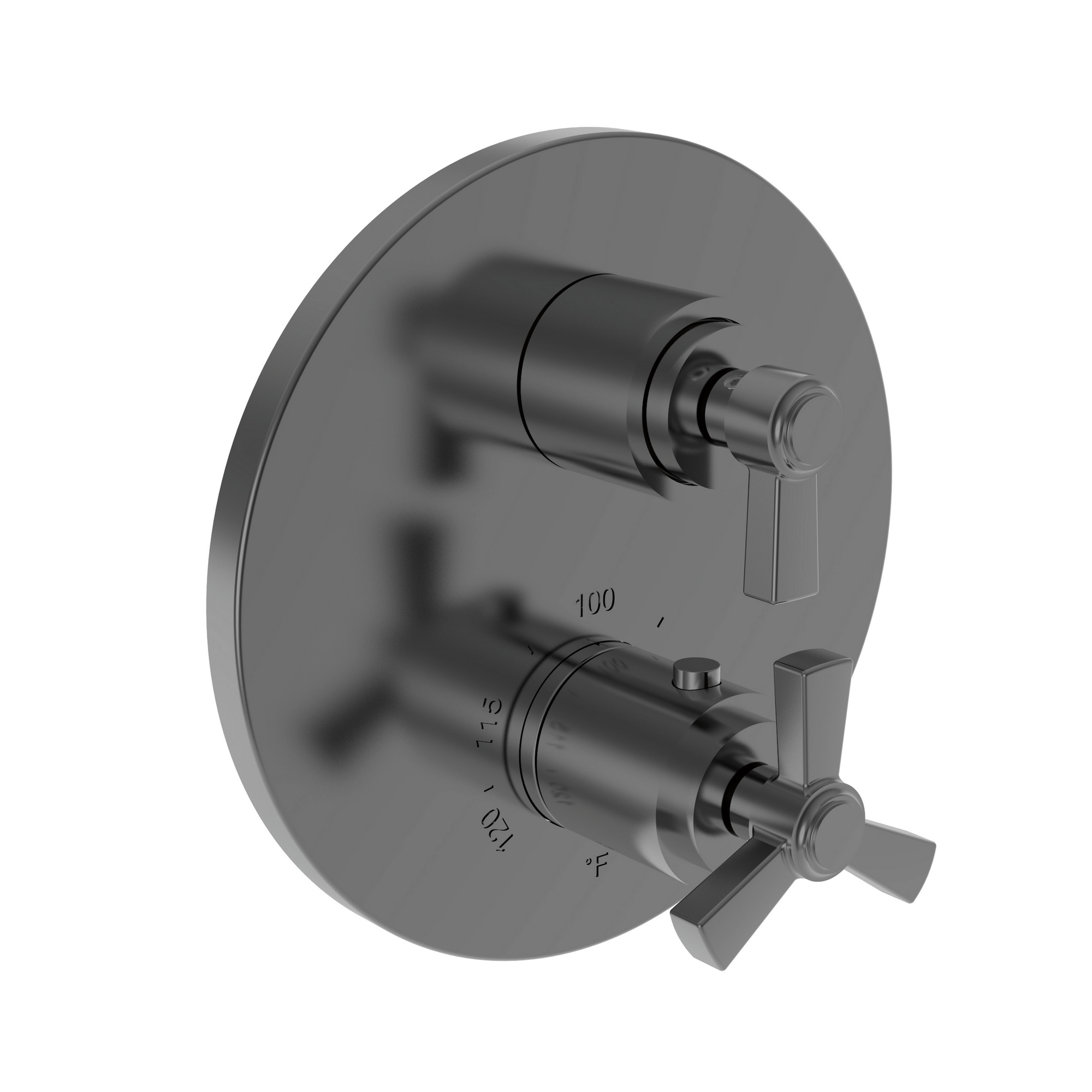 Newport Brass Miro 1/2" Round Thermostatic Trim Plate with Handle