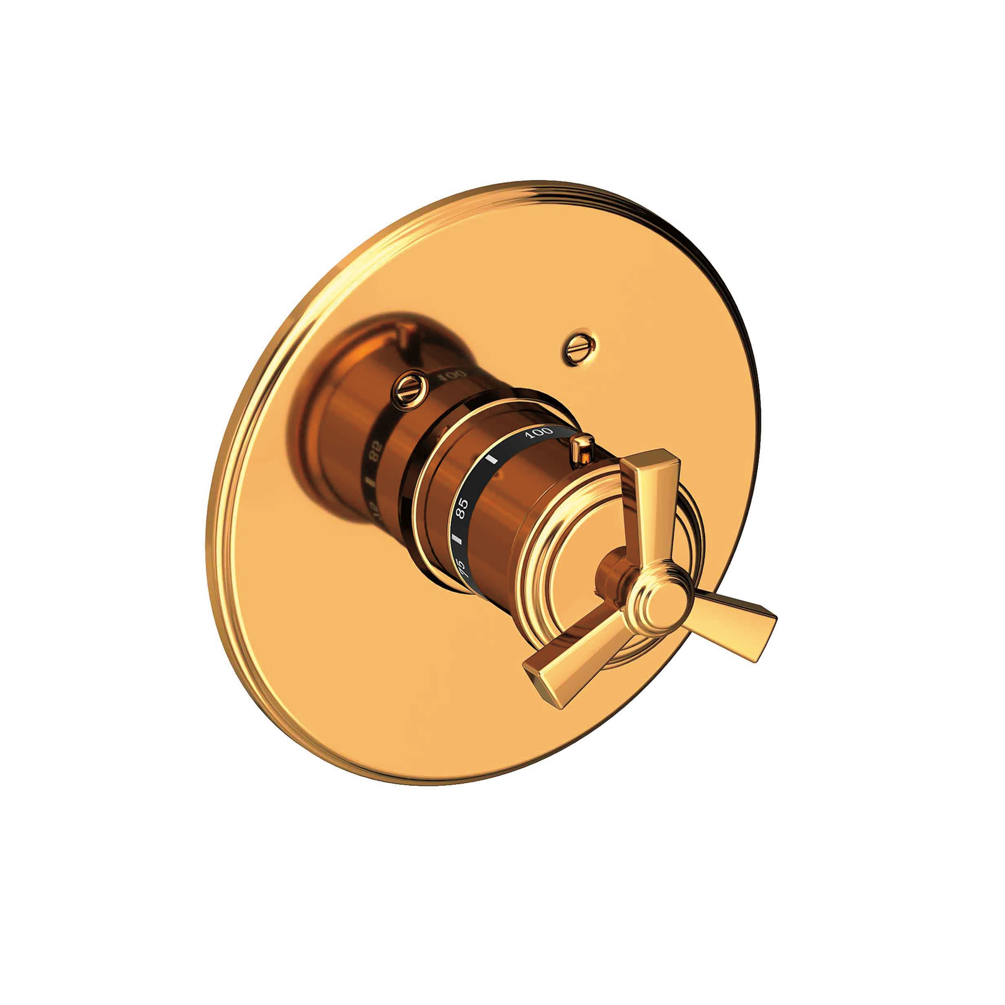 Newport Brass Miro 3/4" Round Thermostatic Trim Plate with Handle