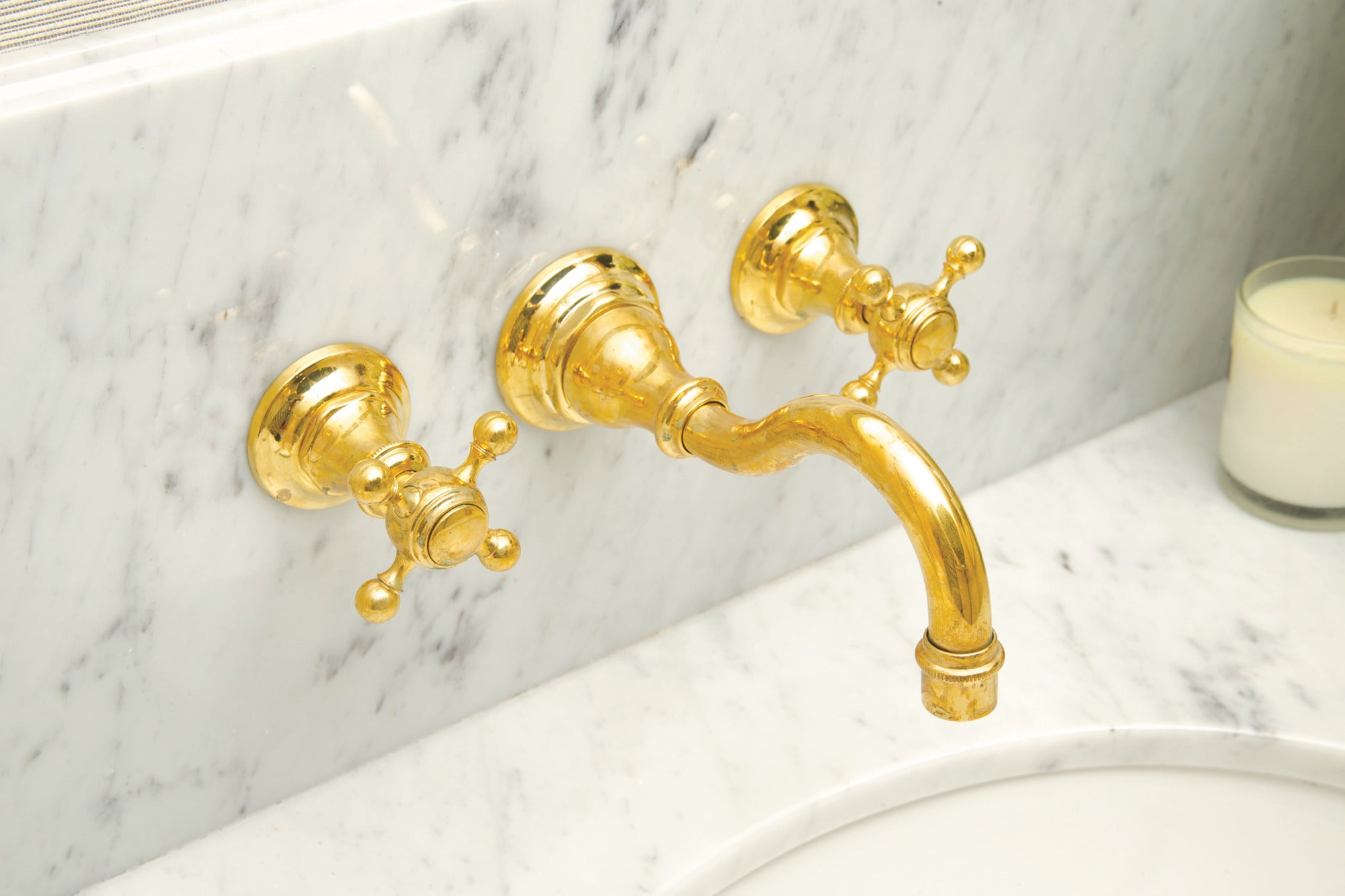 Newport Brass Victoria Wall Mount Lavatory Faucet