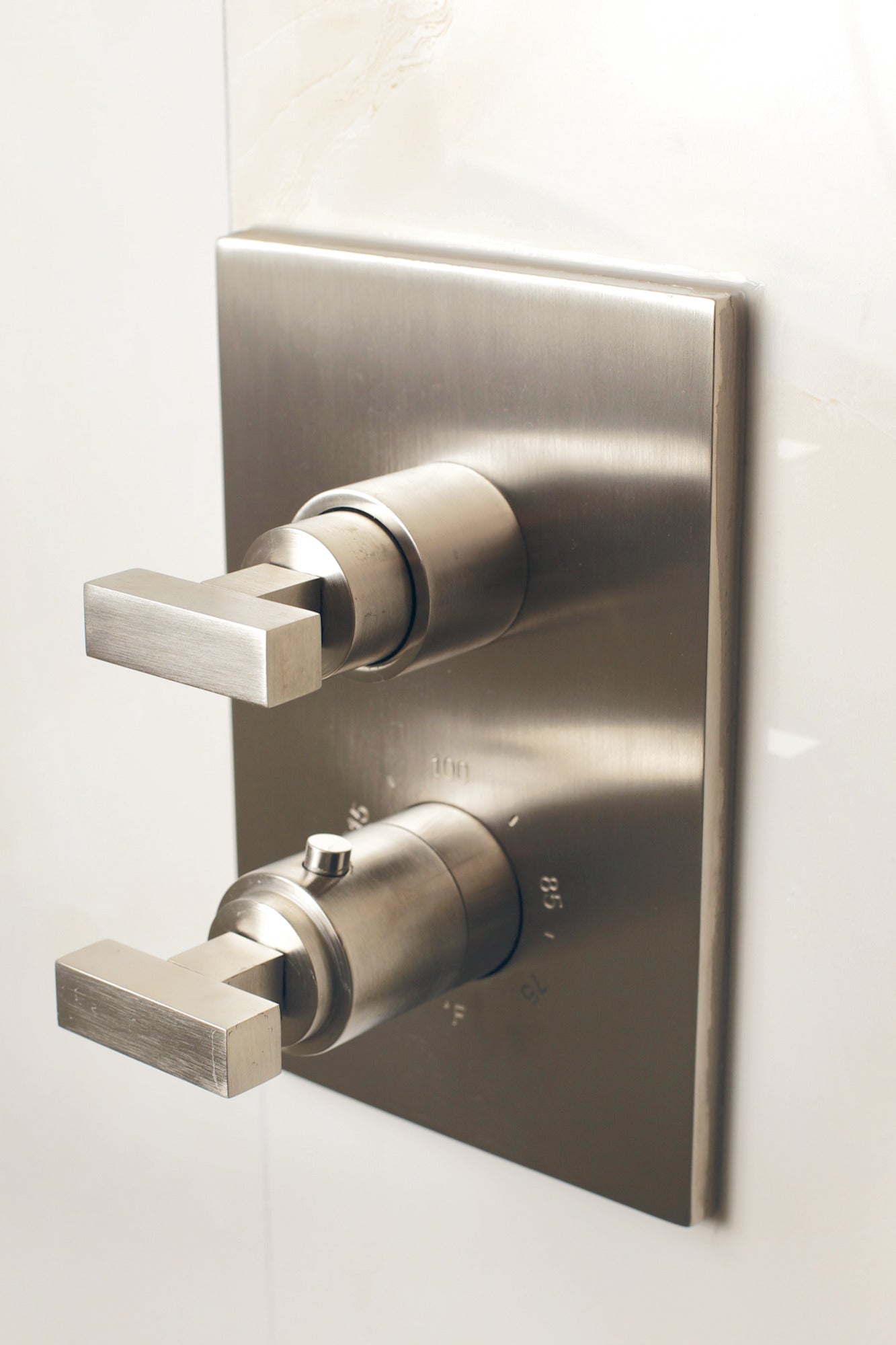 Newport Brass Skylar 1/2" Square Thermostatic Trim Plate with Handle