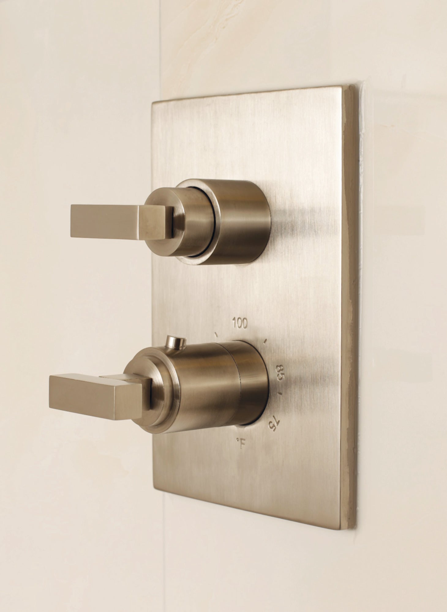 Newport Brass Skylar 1/2" Square Thermostatic Trim Plate with Handle