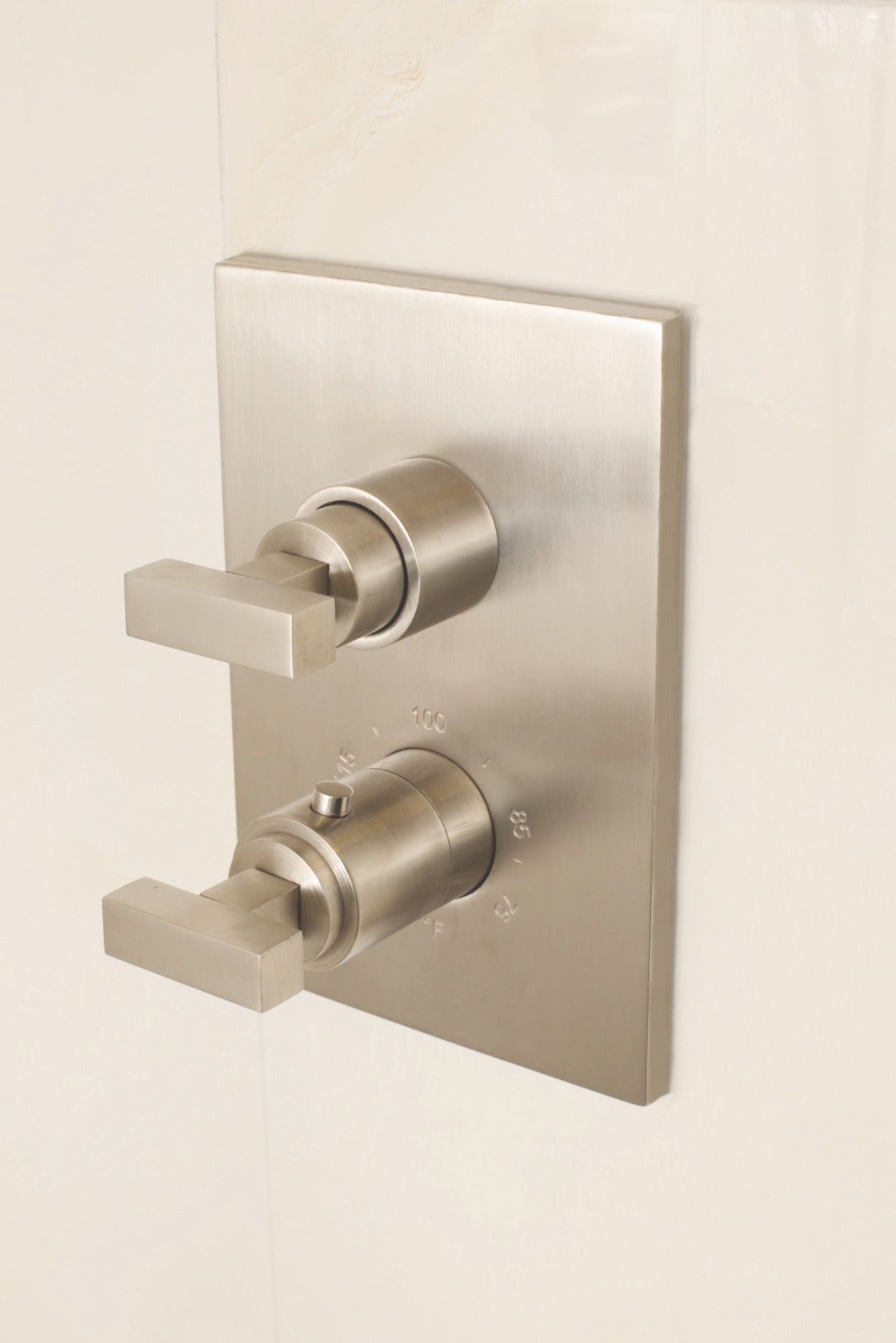 Newport Brass Skylar 1/2" Square Thermostatic Trim Plate with Handle