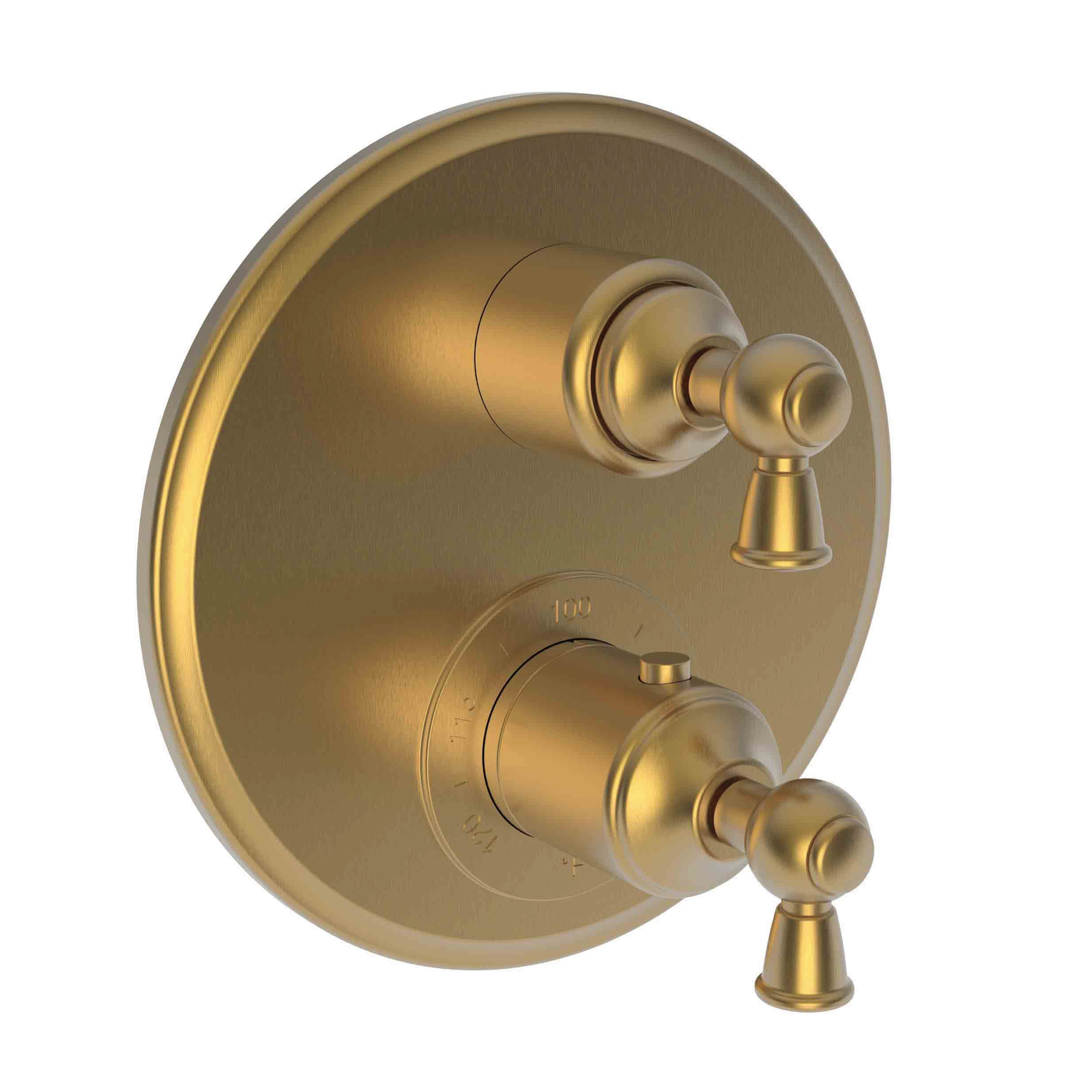 Newport Brass Aylesbury 1/2" Round Thermostatic Trim Plate with Handle