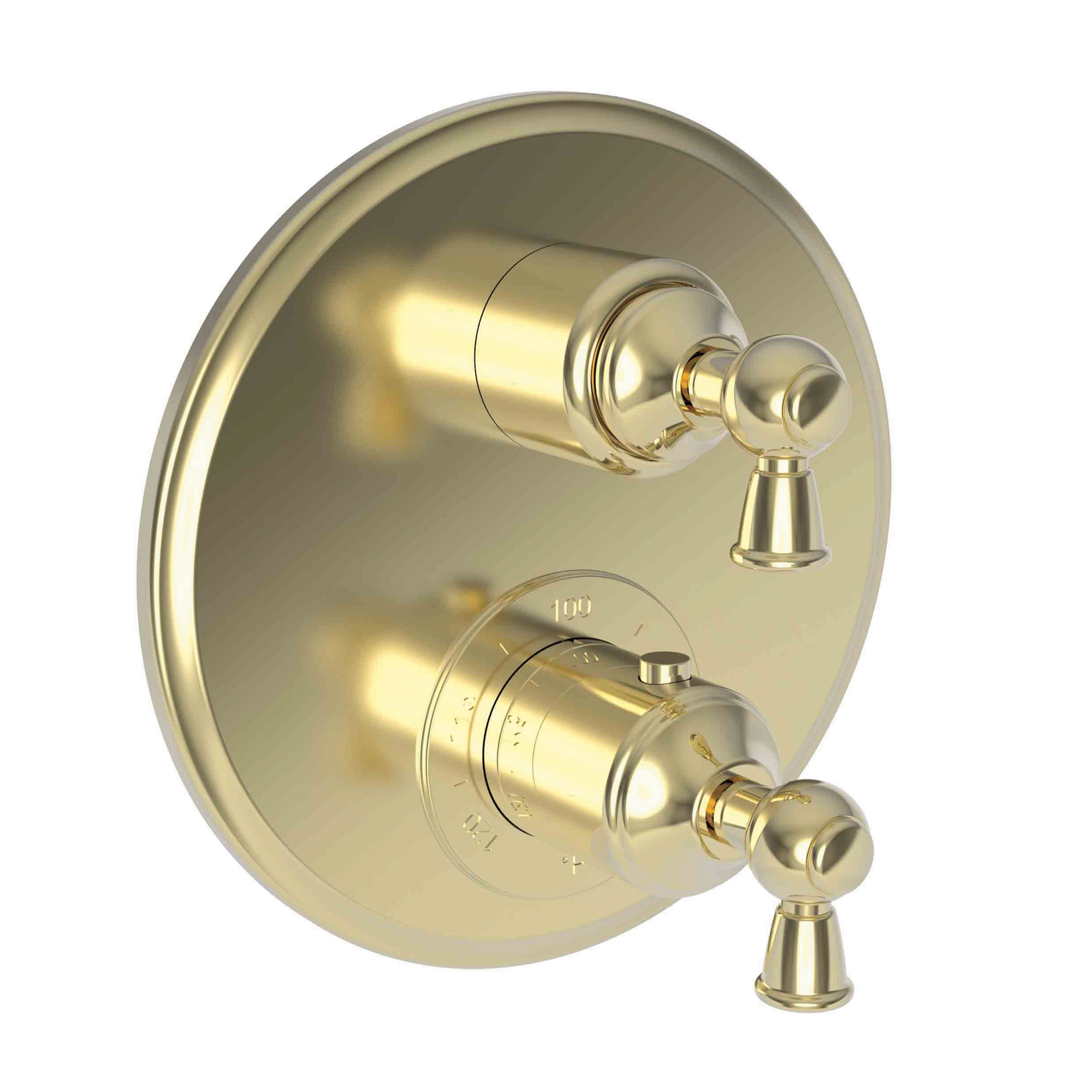 Newport Brass Aylesbury 1/2" Round Thermostatic Trim Plate with Handle