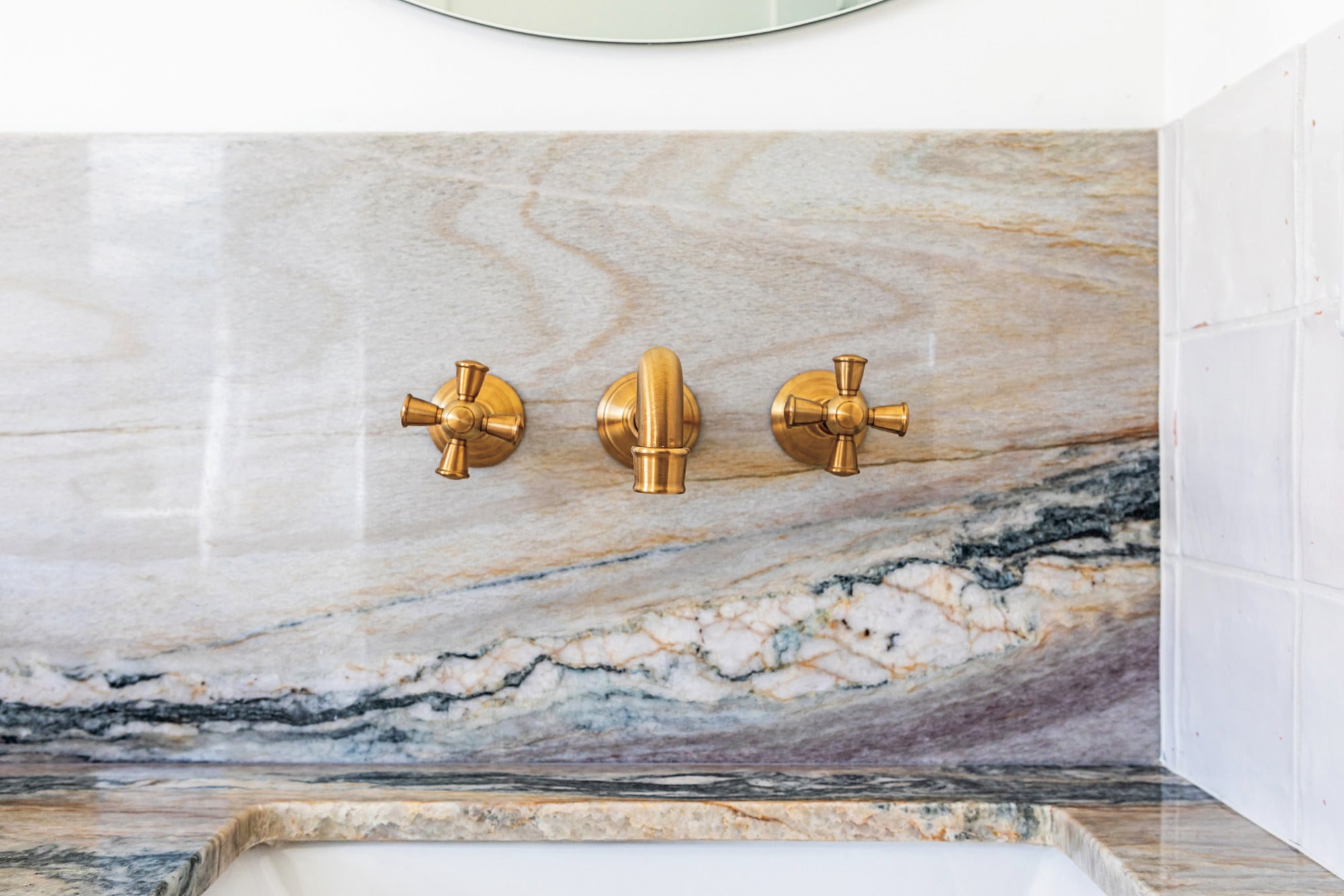 Newport Brass Jacobean Wall Mount Lavatory Faucet