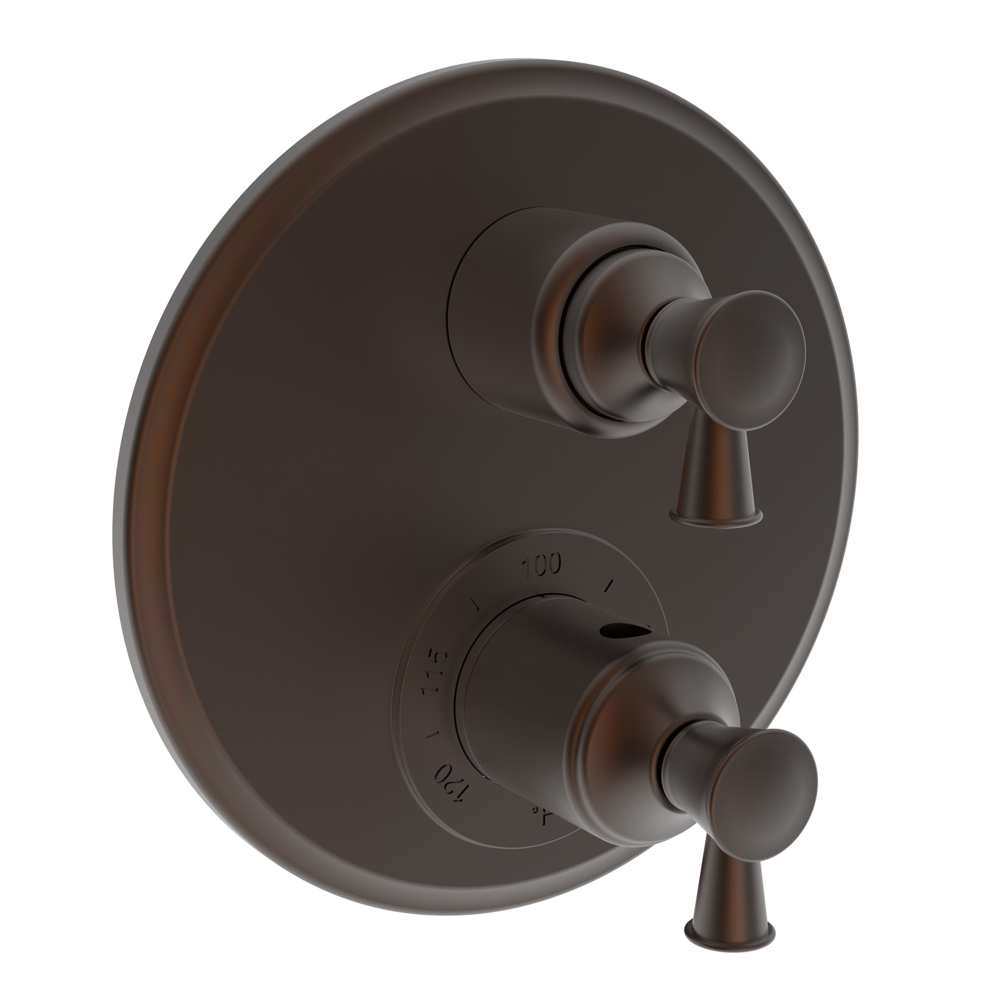Newport Brass Vander 1/2" Round Thermostatic Trim Plate with Handle