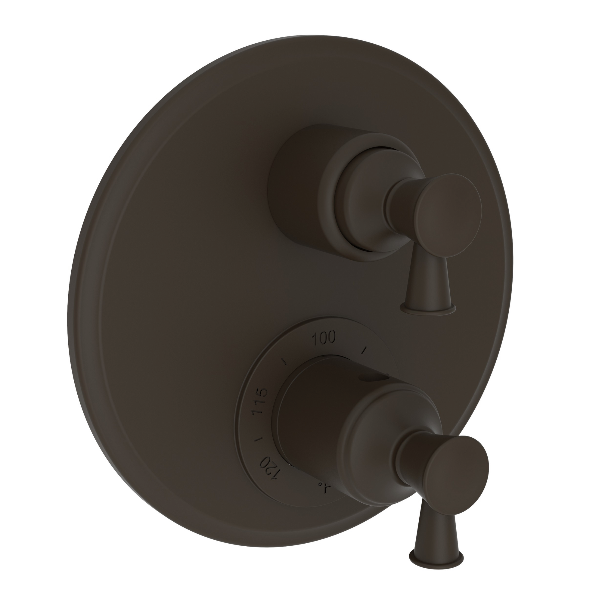 Newport Brass Vander 1/2" Round Thermostatic Trim Plate with Handle