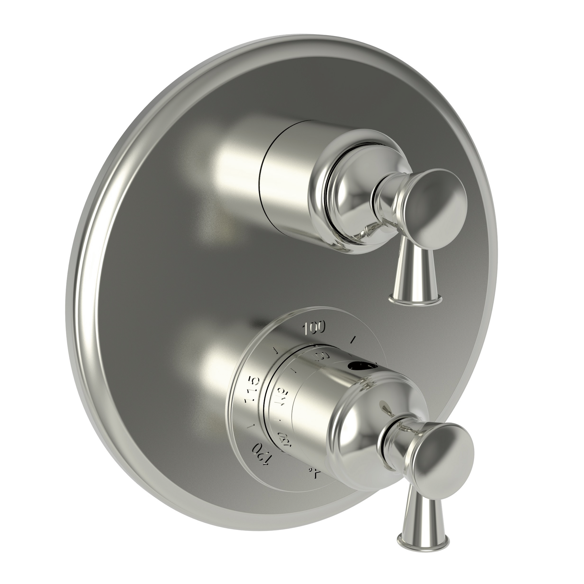 Newport Brass Vander 1/2" Round Thermostatic Trim Plate with Handle
