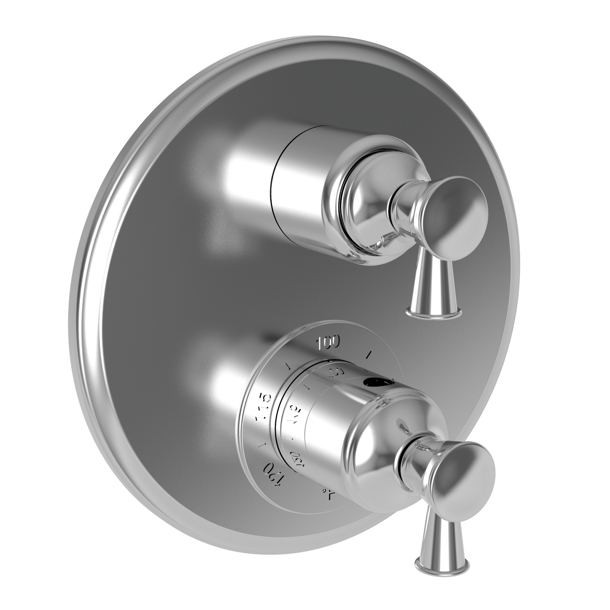 Newport Brass Vander 1/2" Round Thermostatic Trim Plate with Handle
