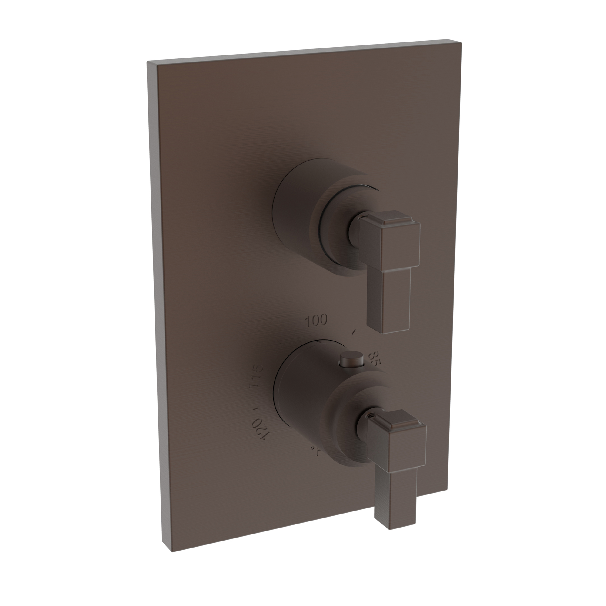 Newport Brass Malvina® 1/2" Square Thermostatic Trim Plate with Handle