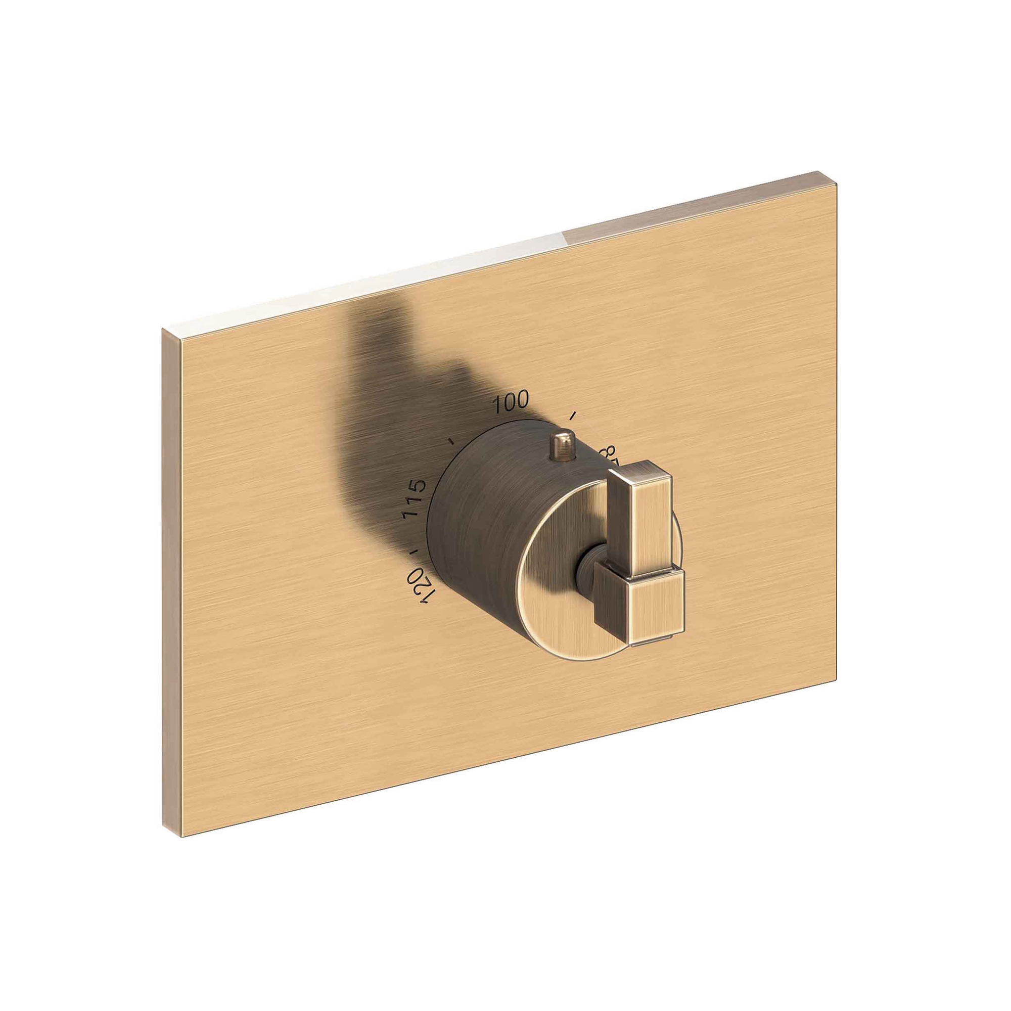 Newport Brass Malvina® 3/4" Square Thermostatic Trim Plate with Handle