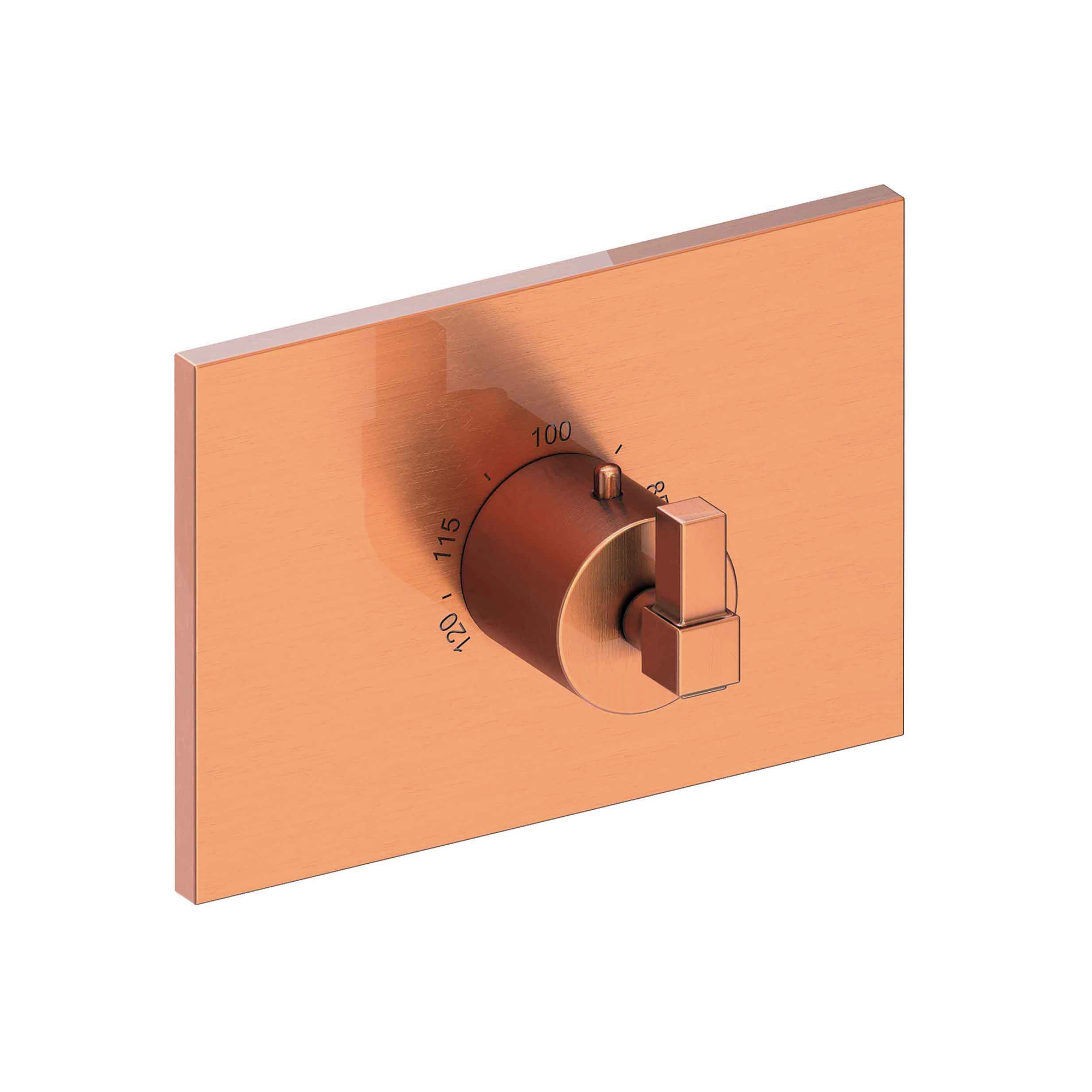 Newport Brass Malvina® 3/4" Square Thermostatic Trim Plate with Handle