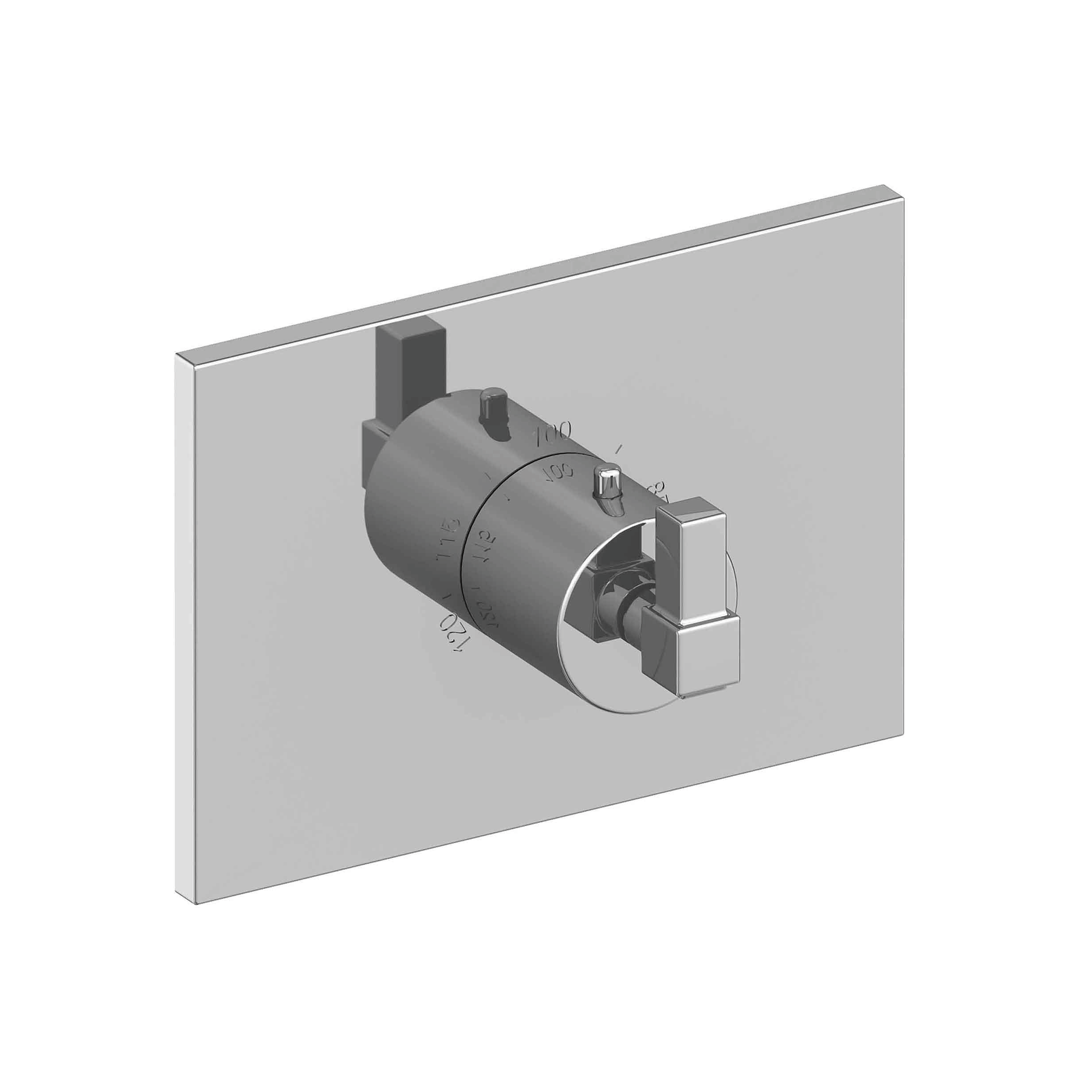 Newport Brass Malvina® 3/4" Square Thermostatic Trim Plate with Handle