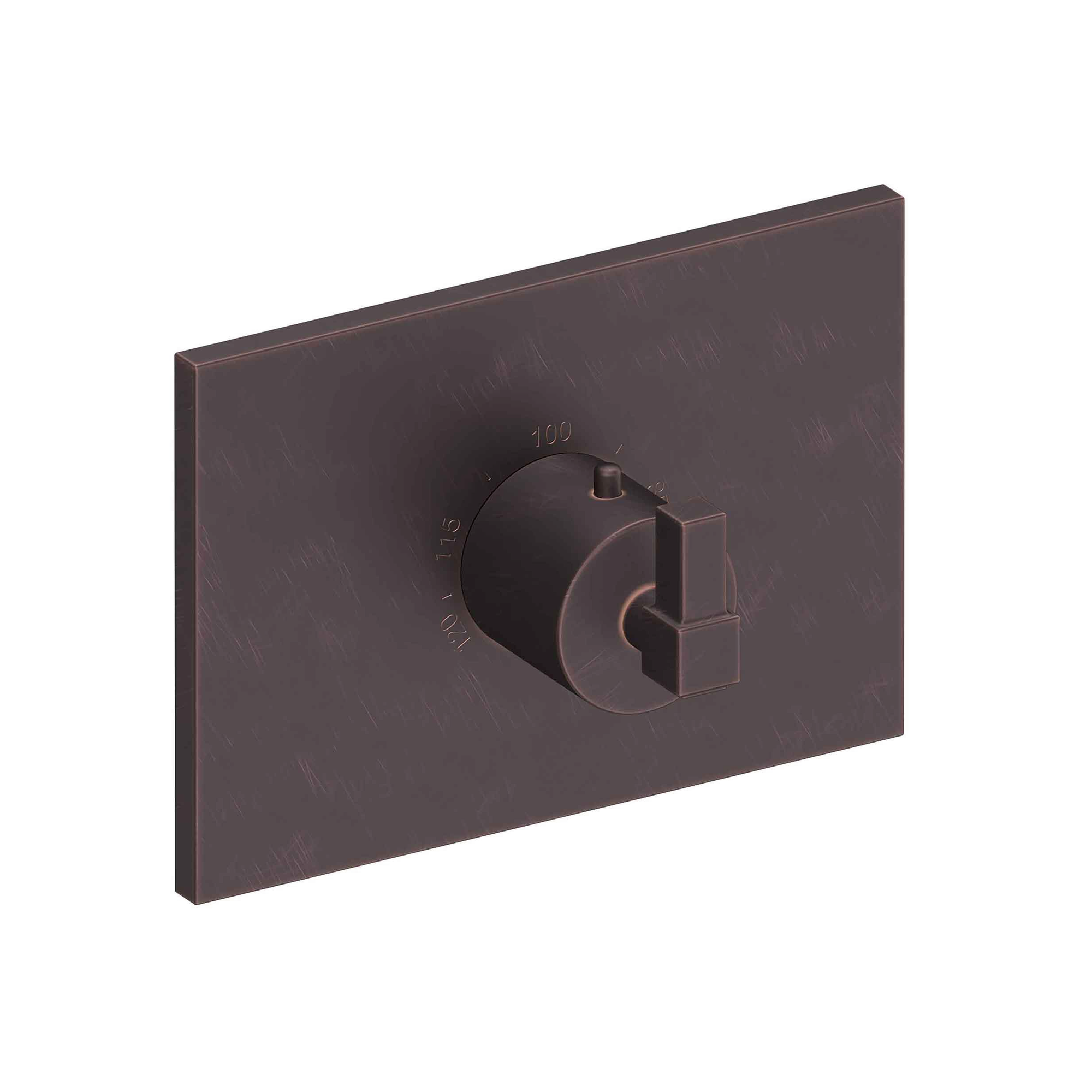 Newport Brass Malvina® 3/4" Square Thermostatic Trim Plate with Handle