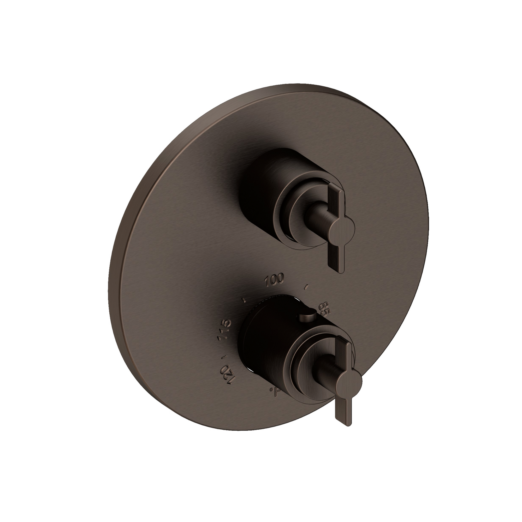 Newport Brass Tolmin® 1/2" Round Thermostatic Trim Plate with Handle