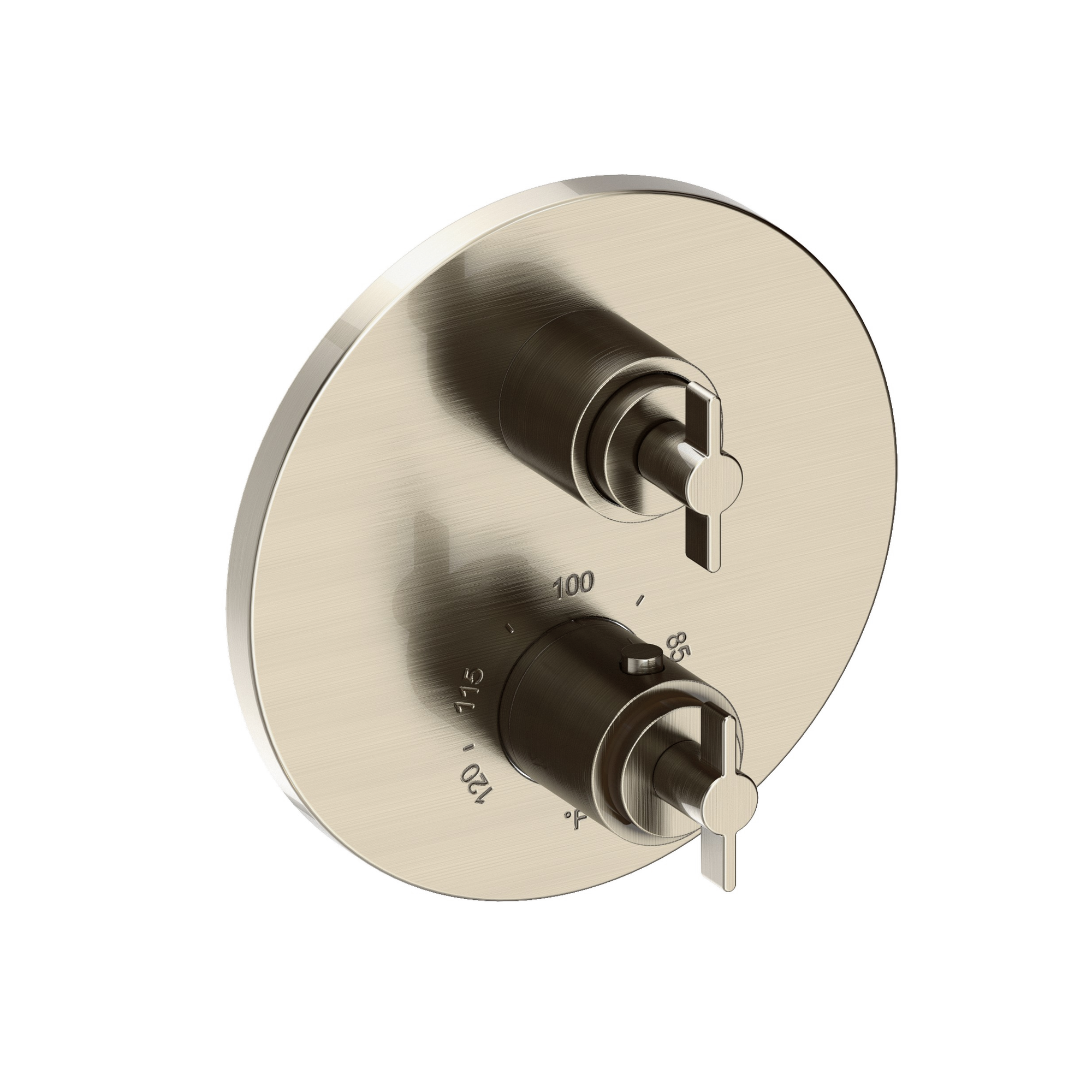 Newport Brass Tolmin® 1/2" Round Thermostatic Trim Plate with Handle