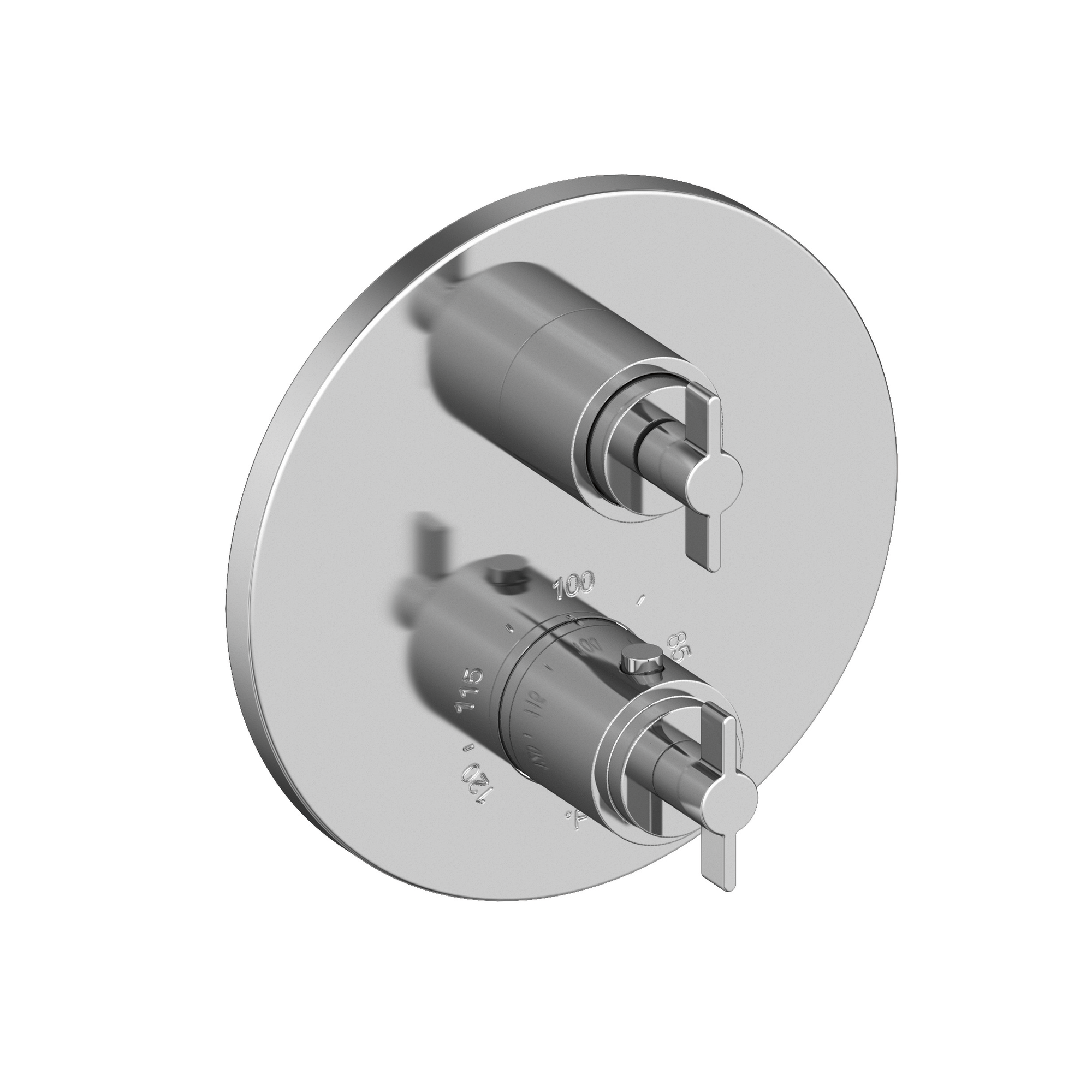 Newport Brass Tolmin® 1/2" Round Thermostatic Trim Plate with Handle
