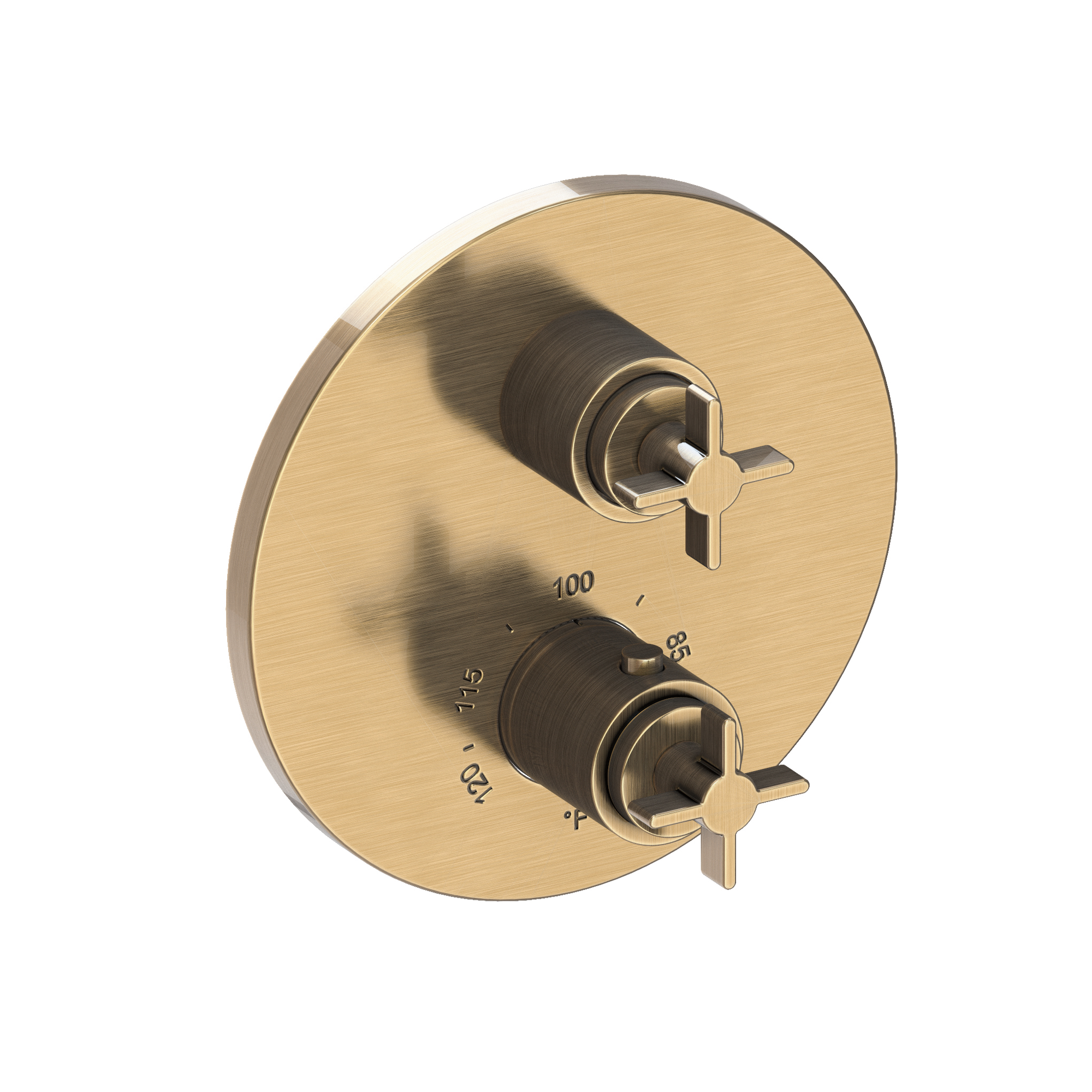 Newport Brass Tolmin® 1/2" Round Thermostatic Trim Plate with Handle