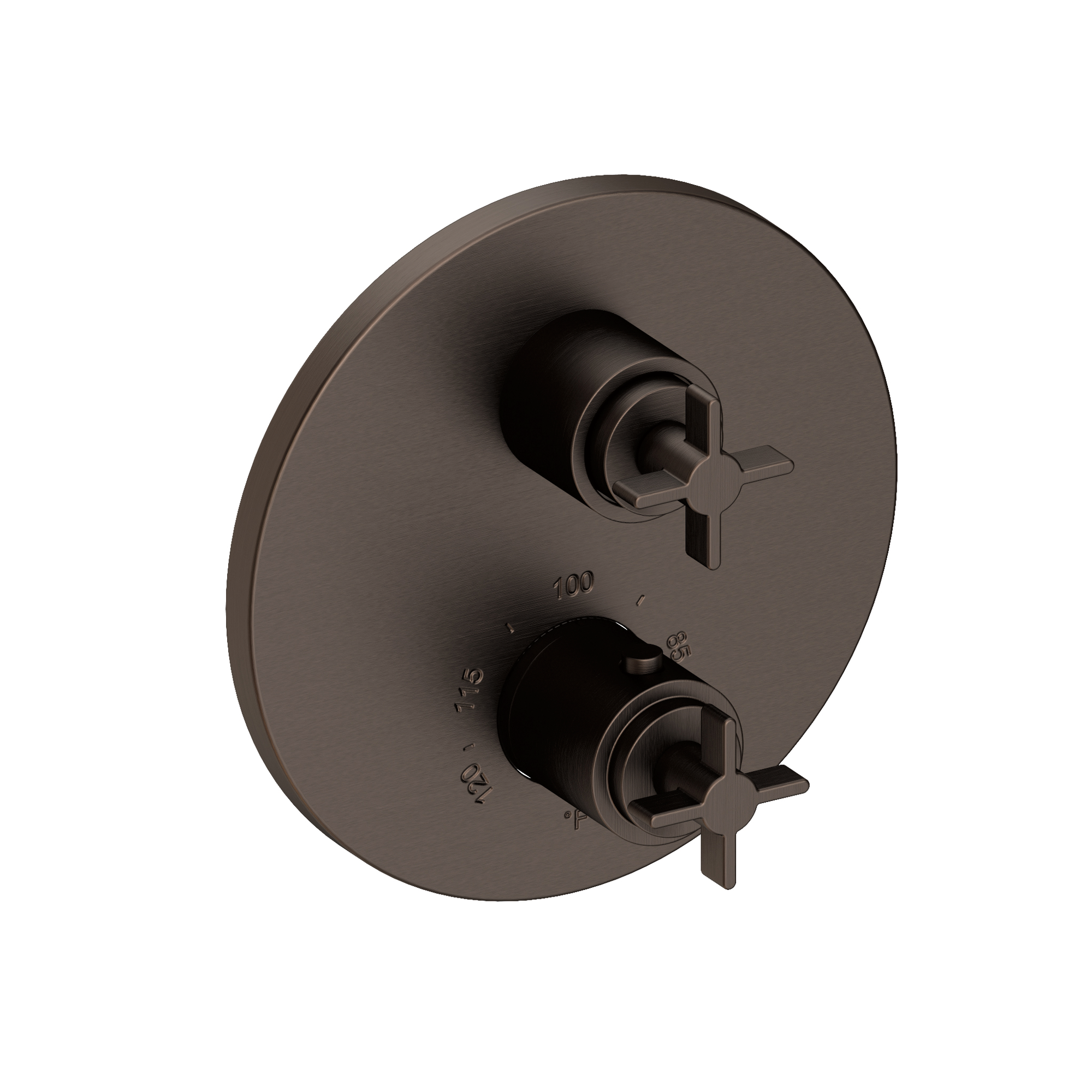 Newport Brass Tolmin® 1/2" Round Thermostatic Trim Plate with Handle